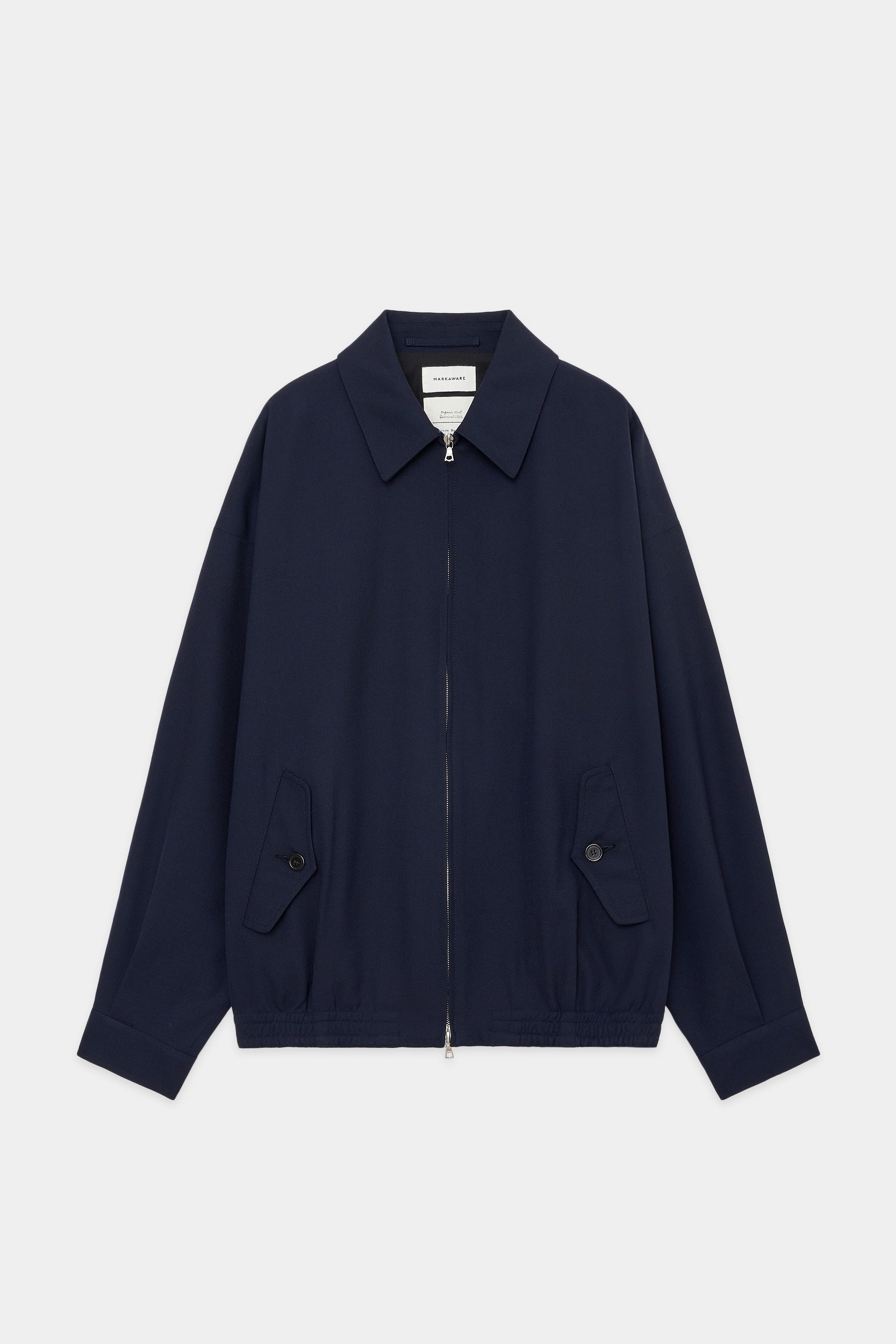 3/60オーガニックウールサバイバルクロス / ワイドスポーツジャケット, Navy