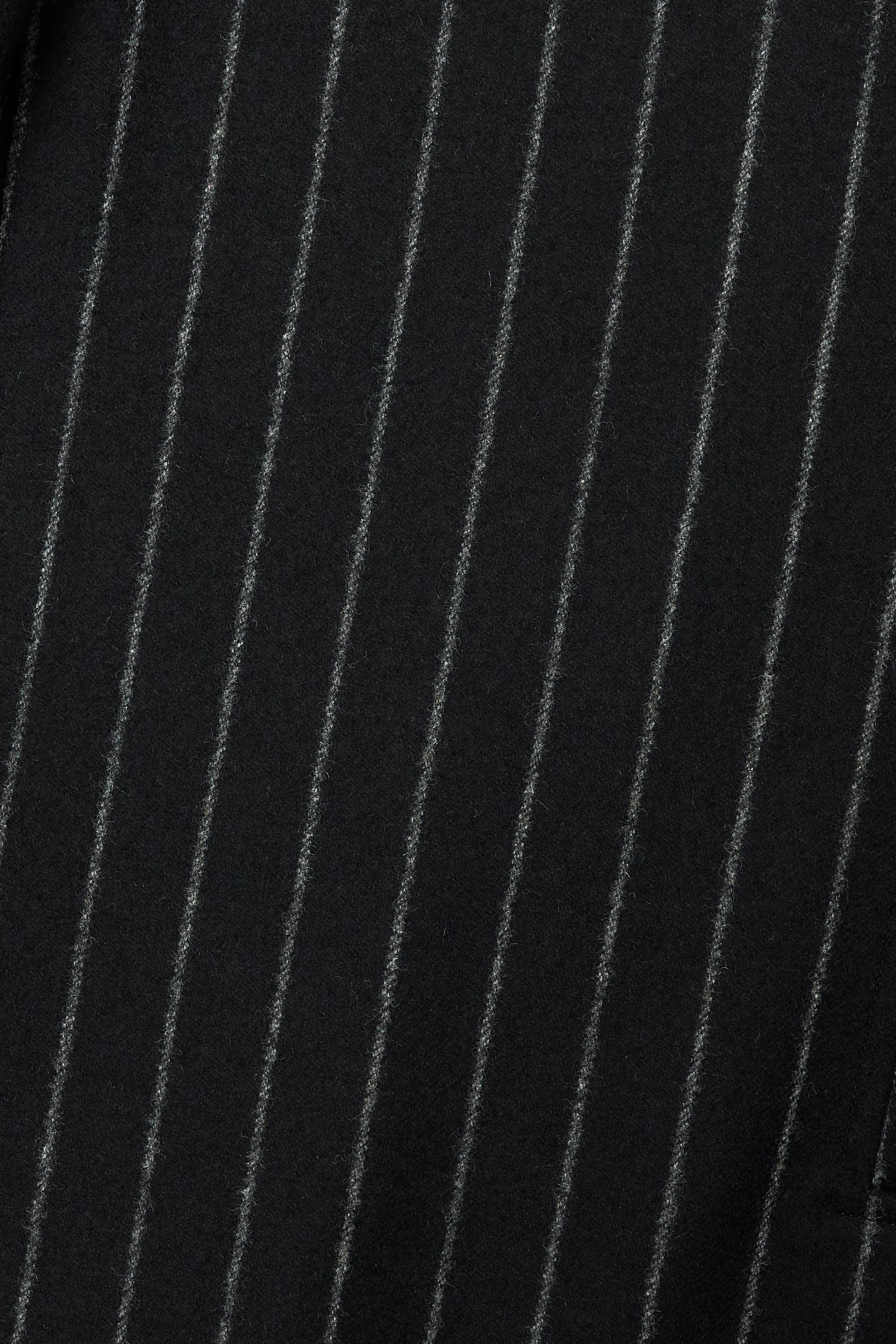 2/14 オーガニックウールフランネル / スポーツコート, Black Stripe