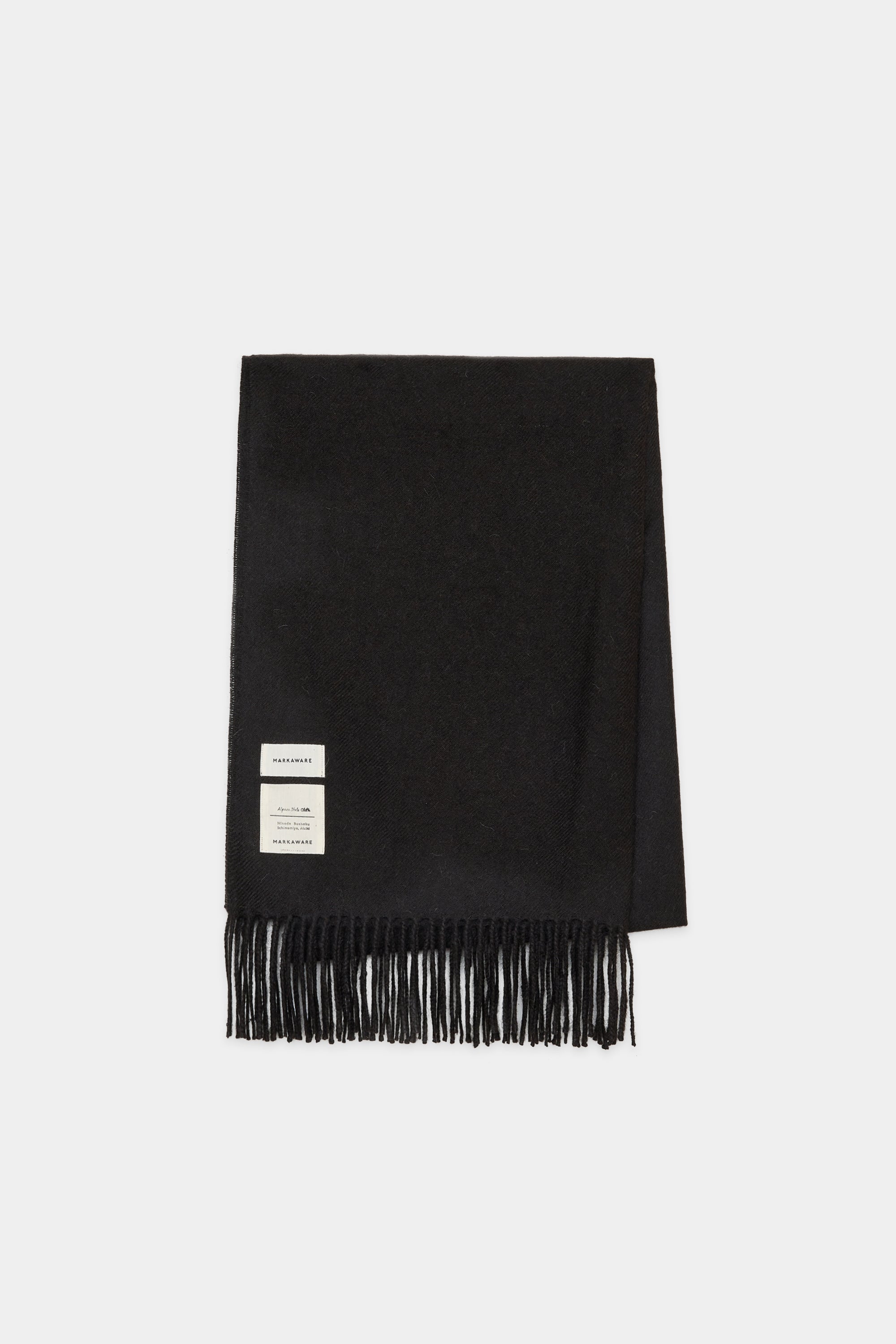Natural Black / Baby Alpaca ALPACA STOLE, Black
