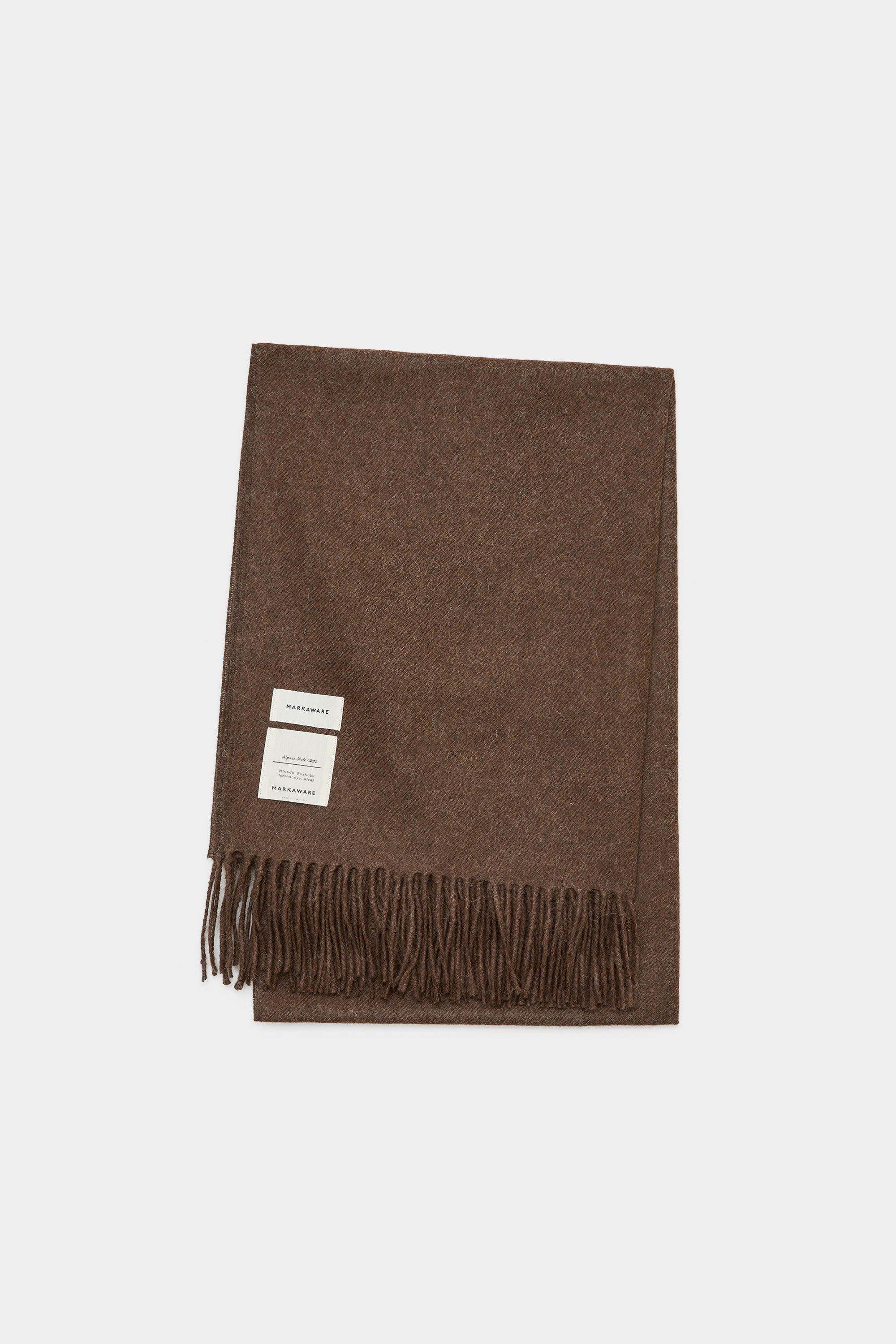 Natural Black / Baby Alpaca ALPACA STOLE, Natural Brown