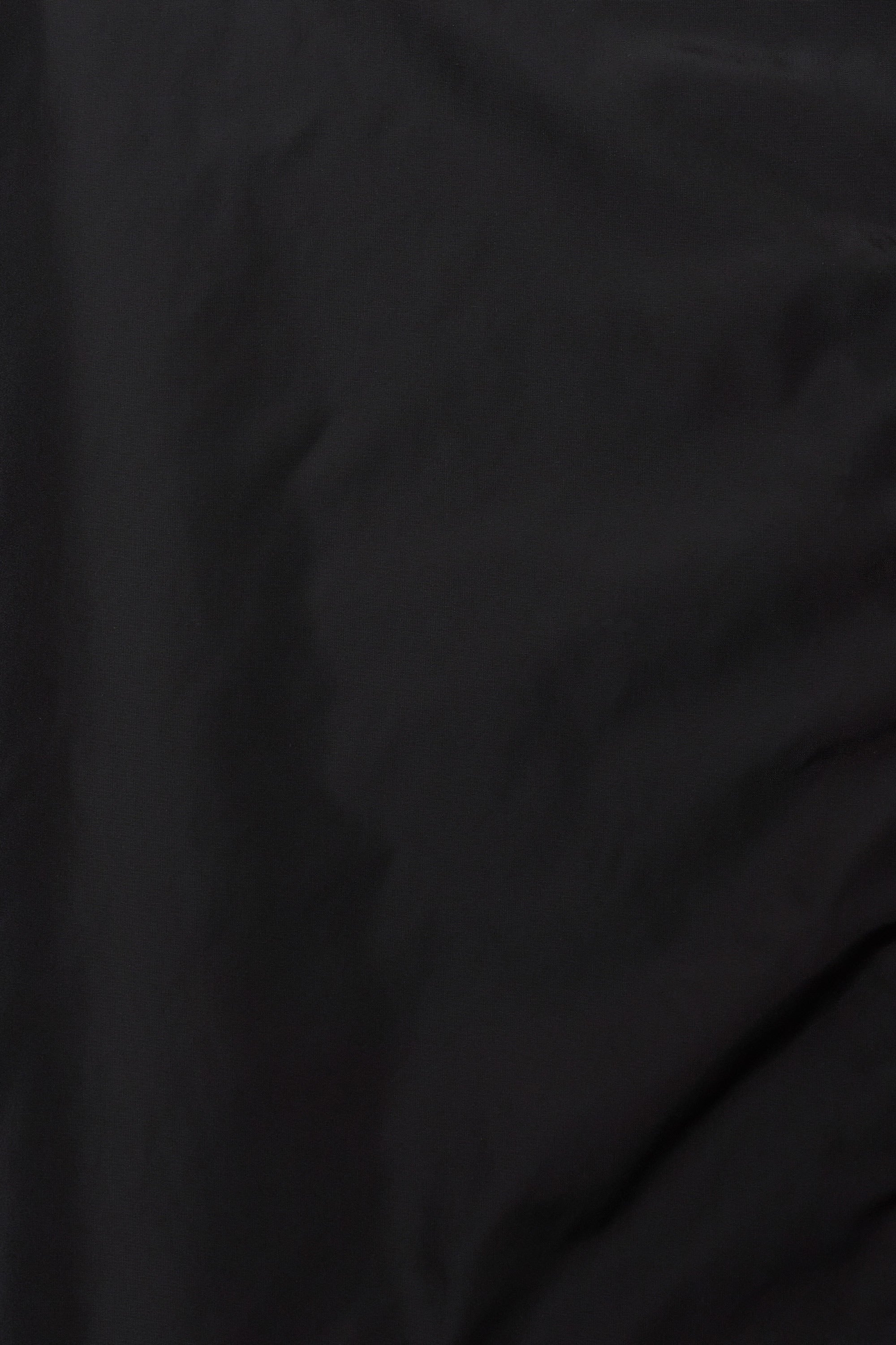 RECYCLE NYLON POPLIN PUFFED MODS COAT, Black