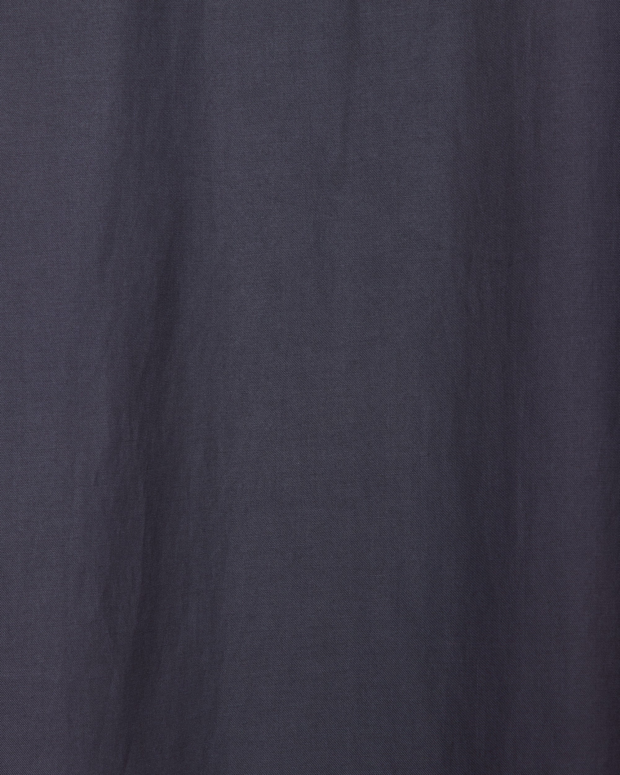 CUPRO×ORGANIC COTTON VIYELLA BOWLING SHIRT, Charcoal