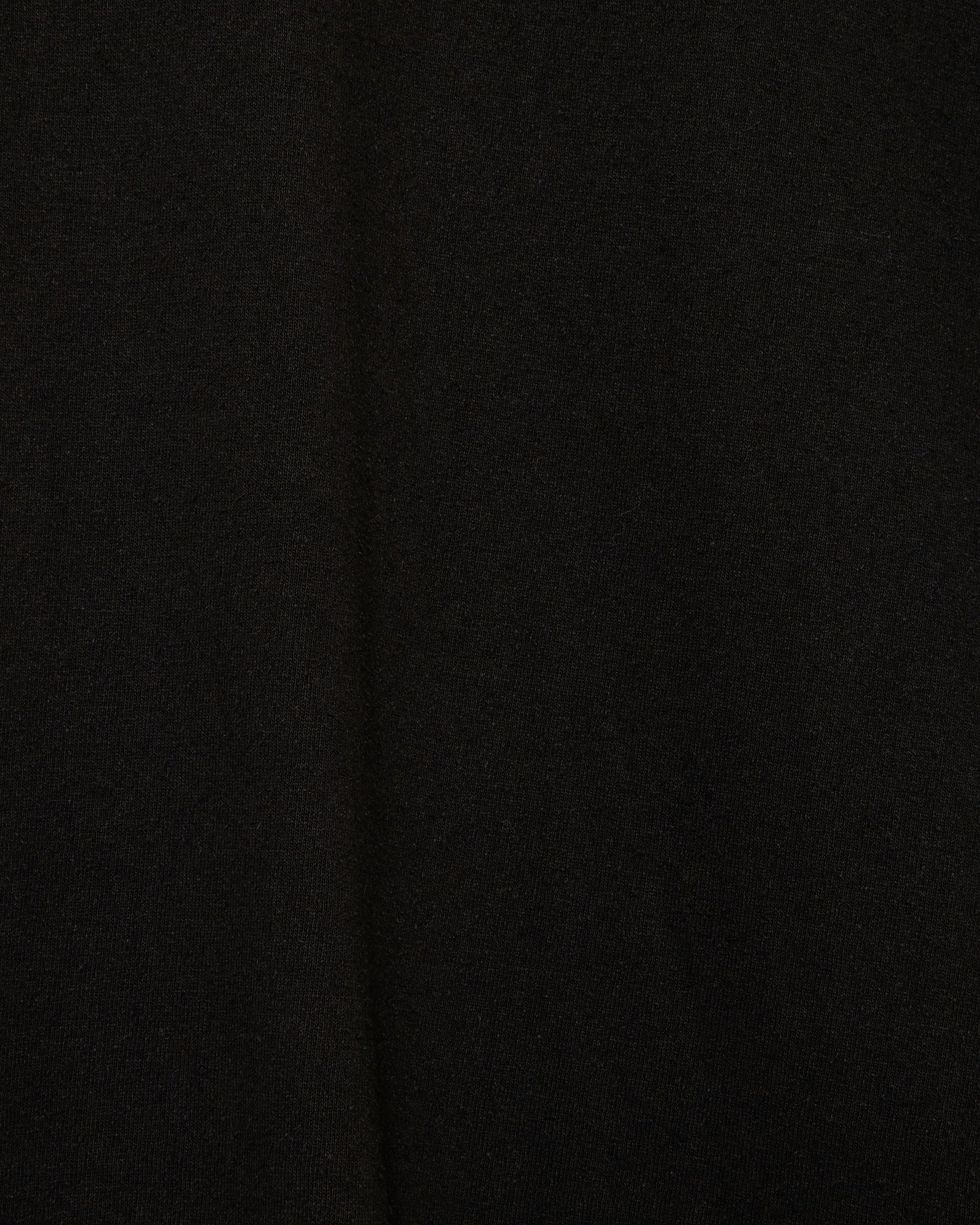 NOIL SILK KNIT ROUND HEM CREW NECK, Black