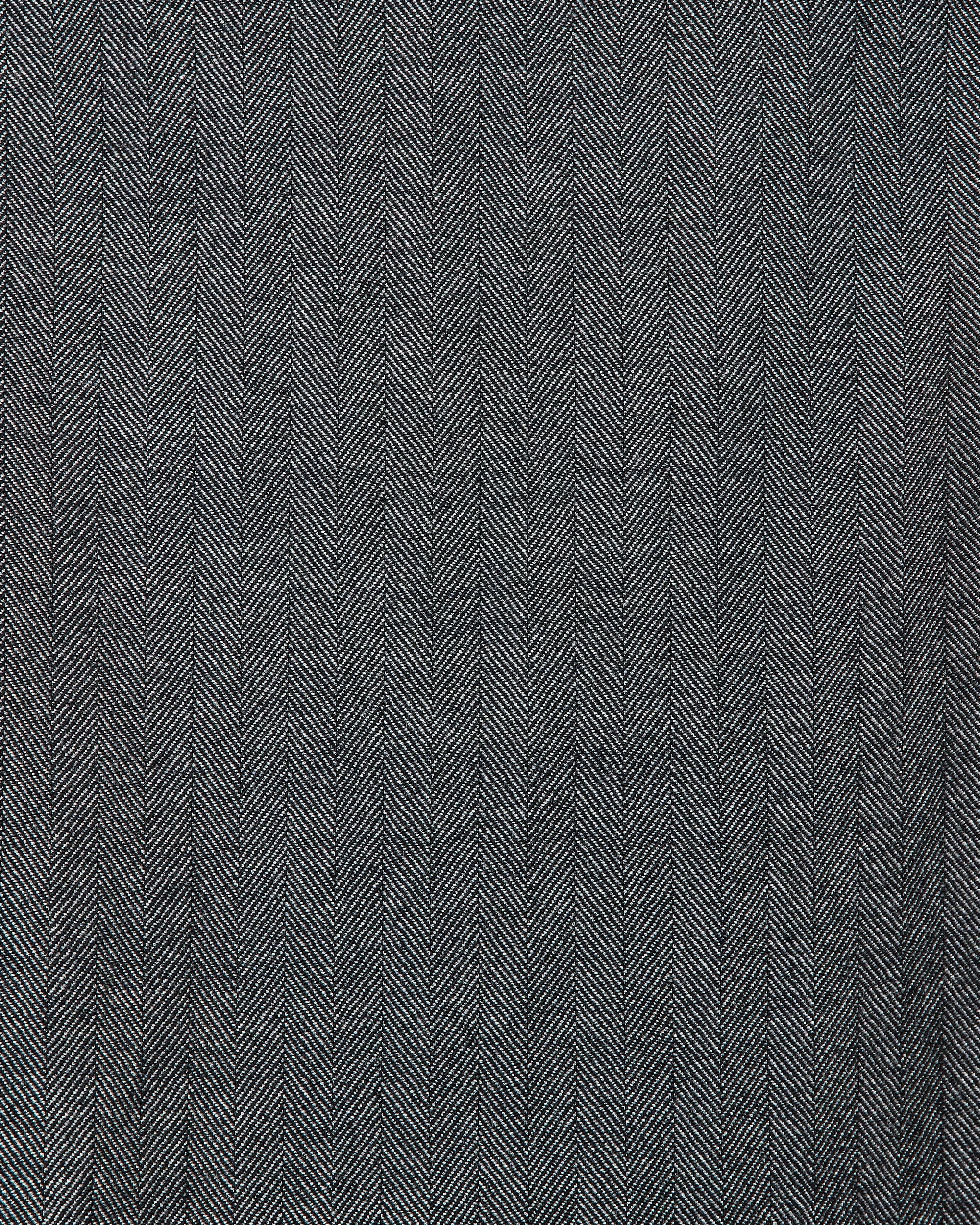 Tumbled Wool Serge Cocoon Wide Easy Pants, Herringbone