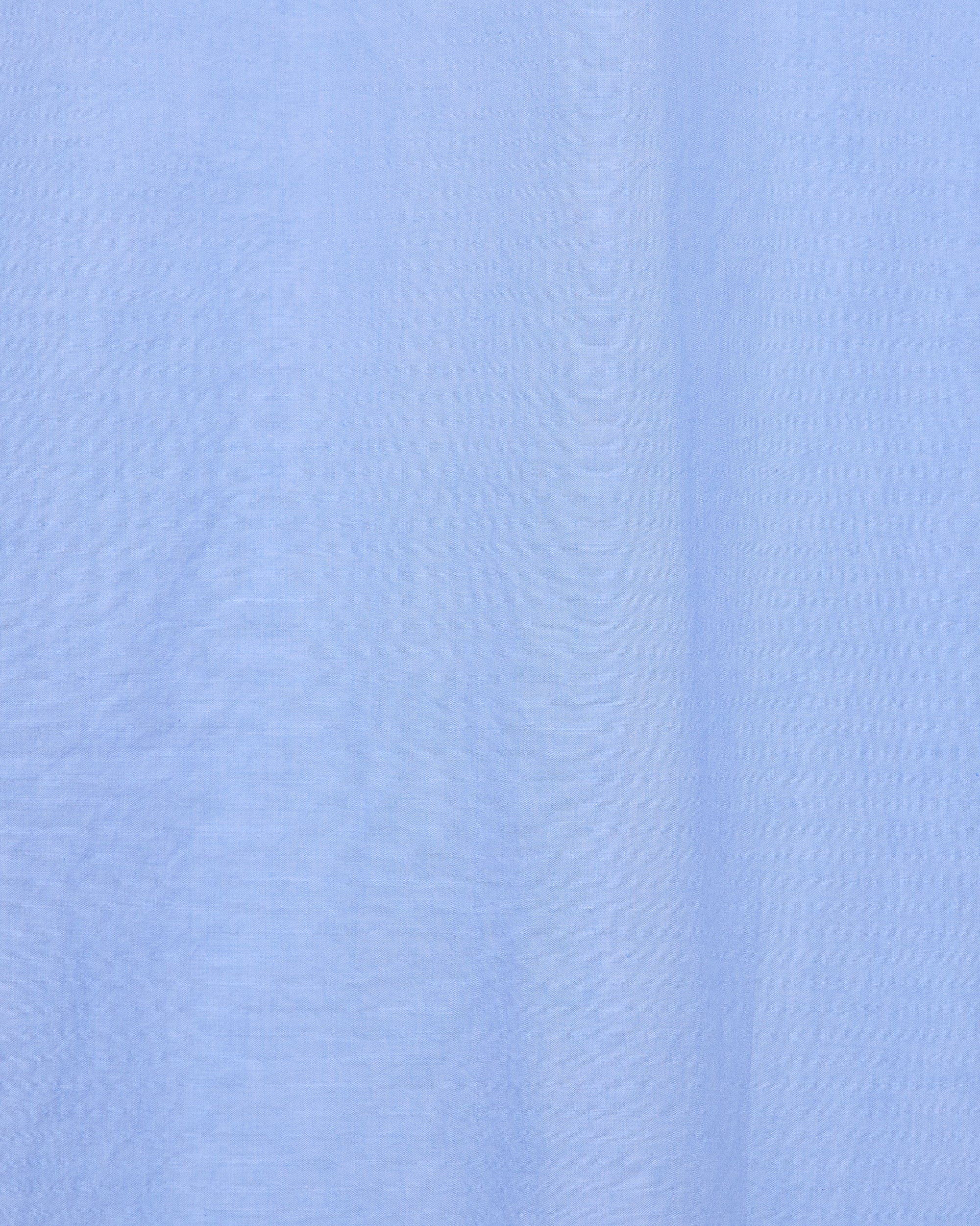 Organic Cotton Silk Typewriter Cloth Regular Collar Shirt, Saxe