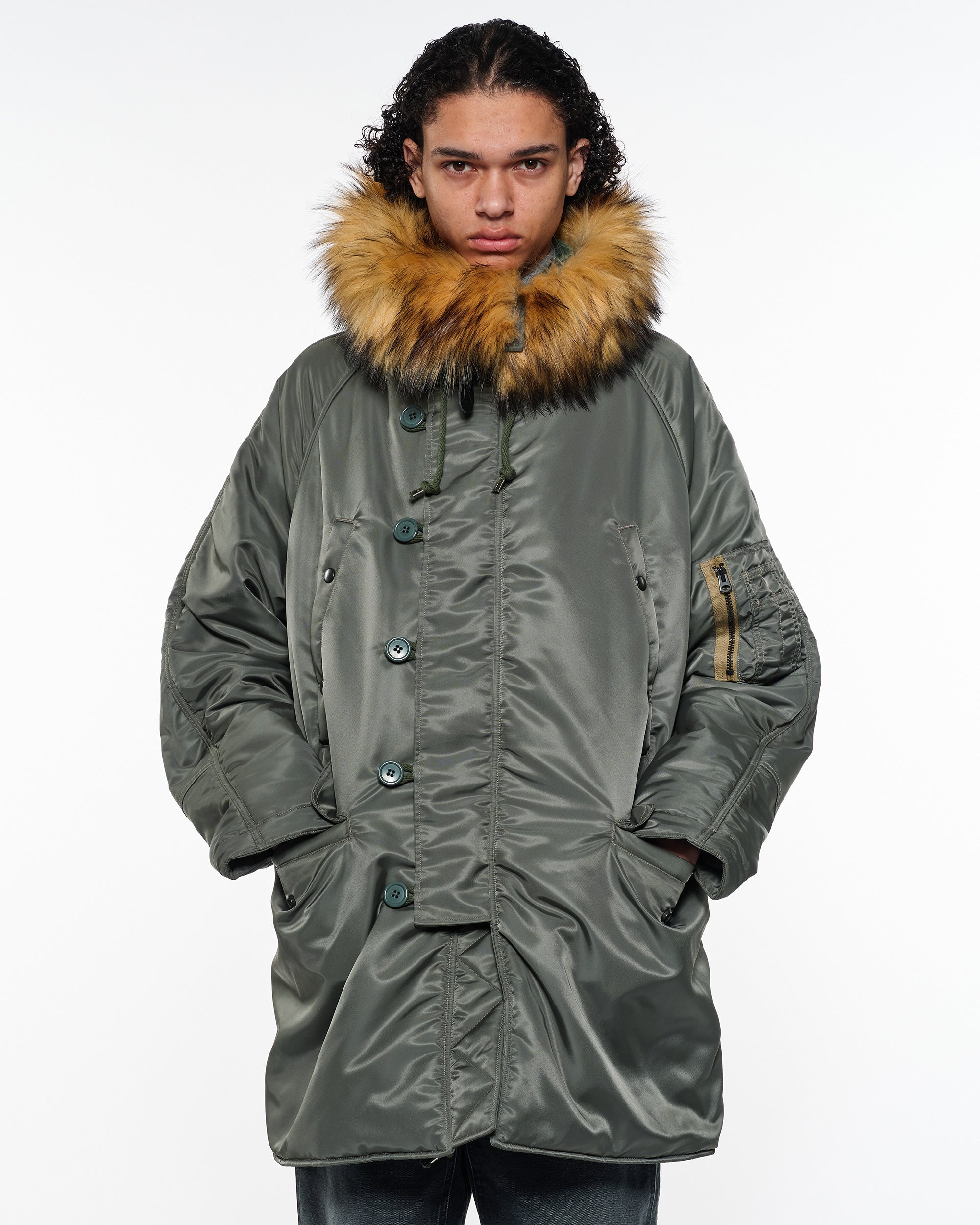 Nylon Twill N-3B, Sage Green