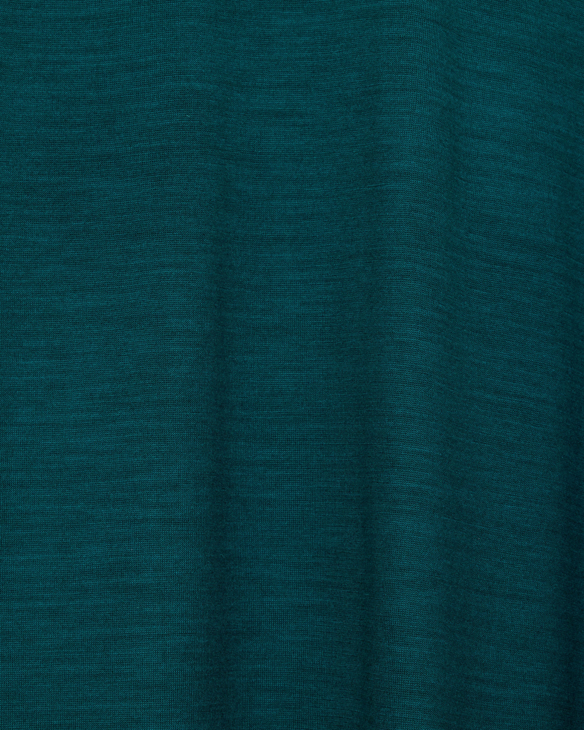 ウォッシャブルウール天竺 / 2ボタンポロL/S Tee, Dark Green