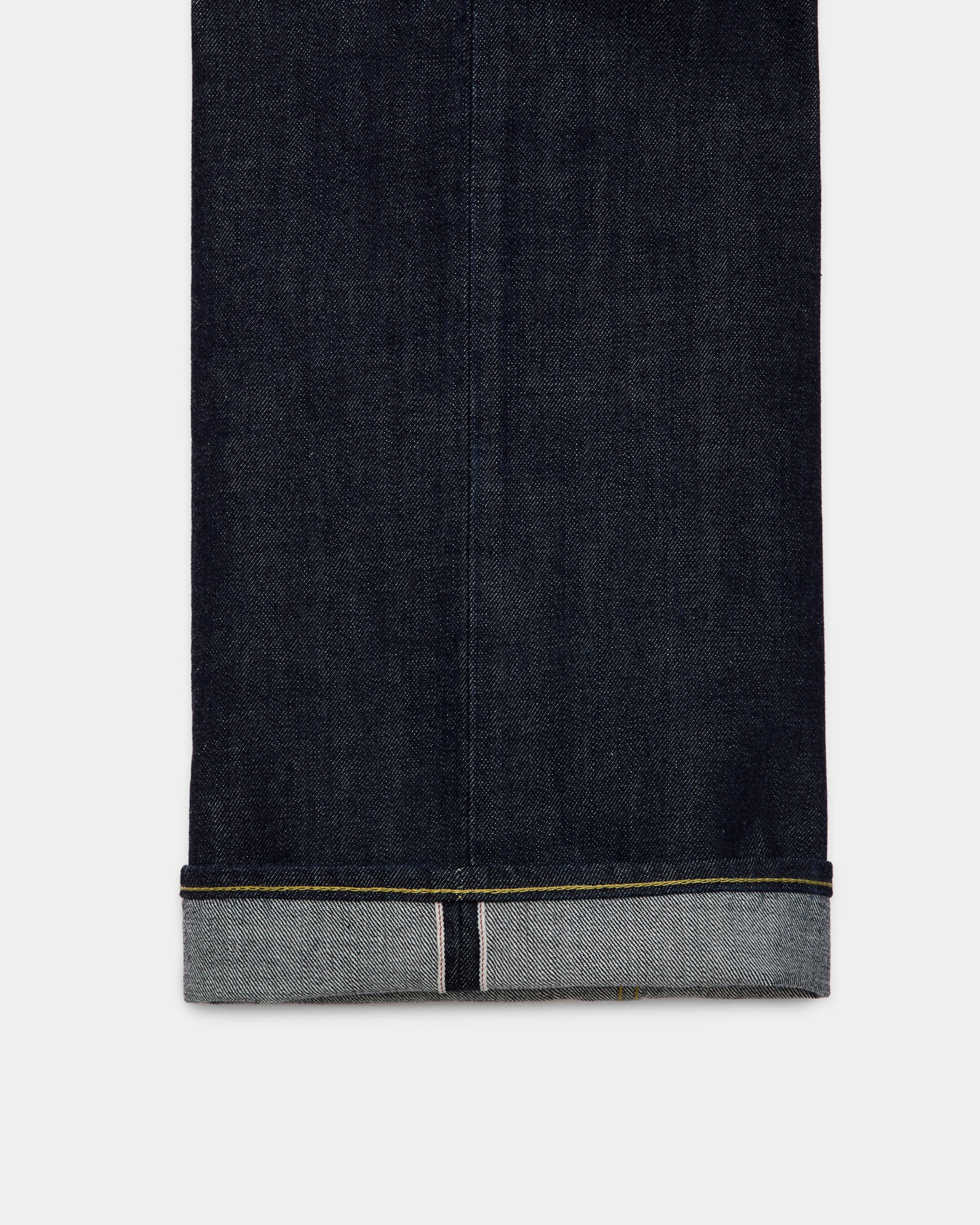 Organic Cotton 13.5Oz Selvedge Denim Parking-Wide Leg Jeans, Indigo