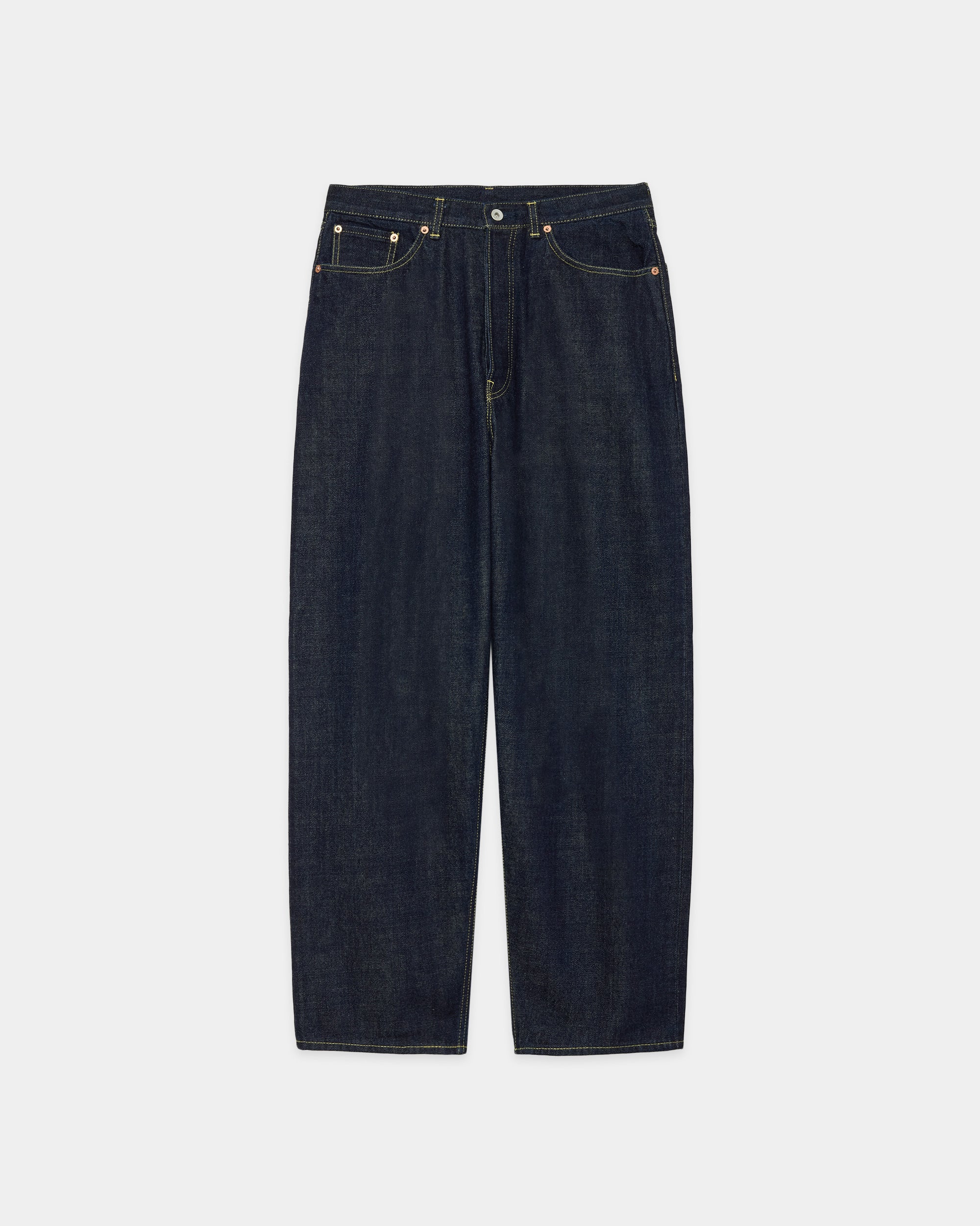 Organic Cotton 13.5Oz Selvedge Denim Parking-Cocoon Fit Jeans, Indigo