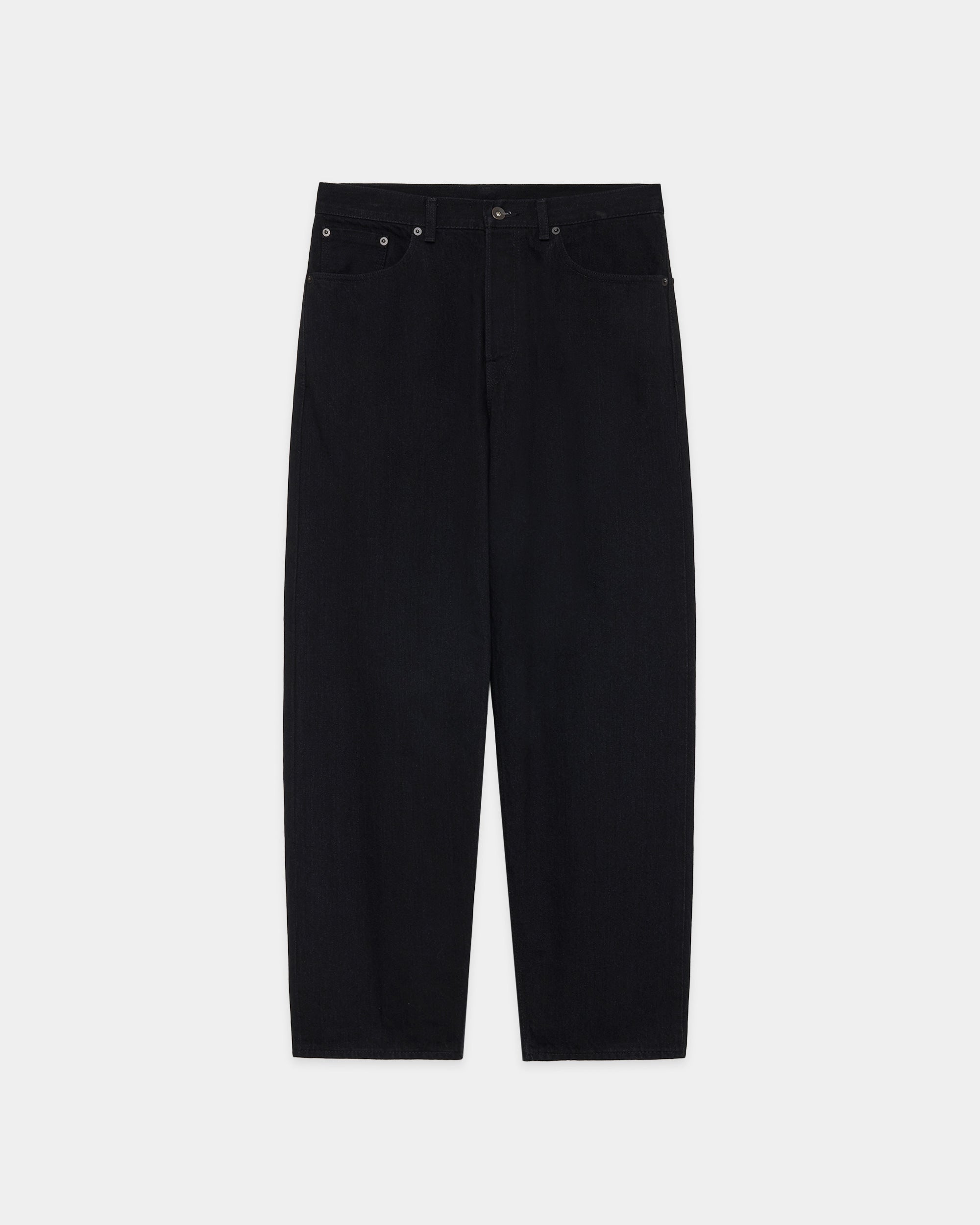 Organic Cotton 13.5Oz Selvedge Denim Parking-New Regular Fit Jeans, Black