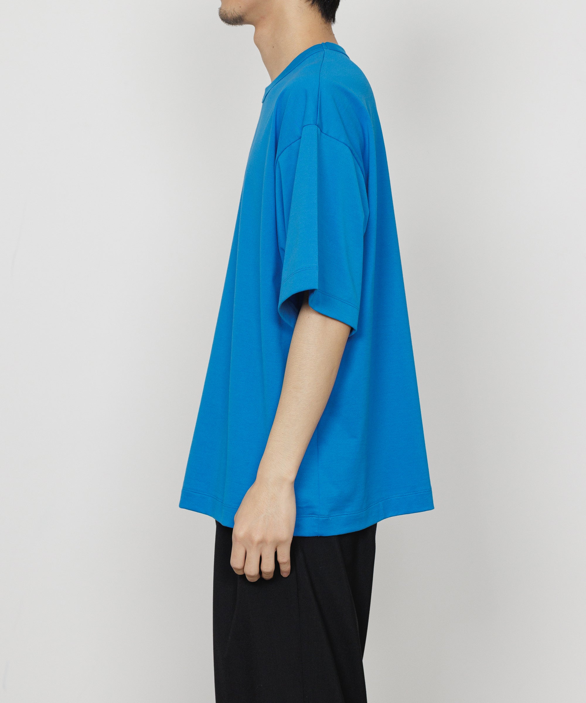 オーガニックペルーピマ60/2天竺 / コンフォートフィットTee, Blue