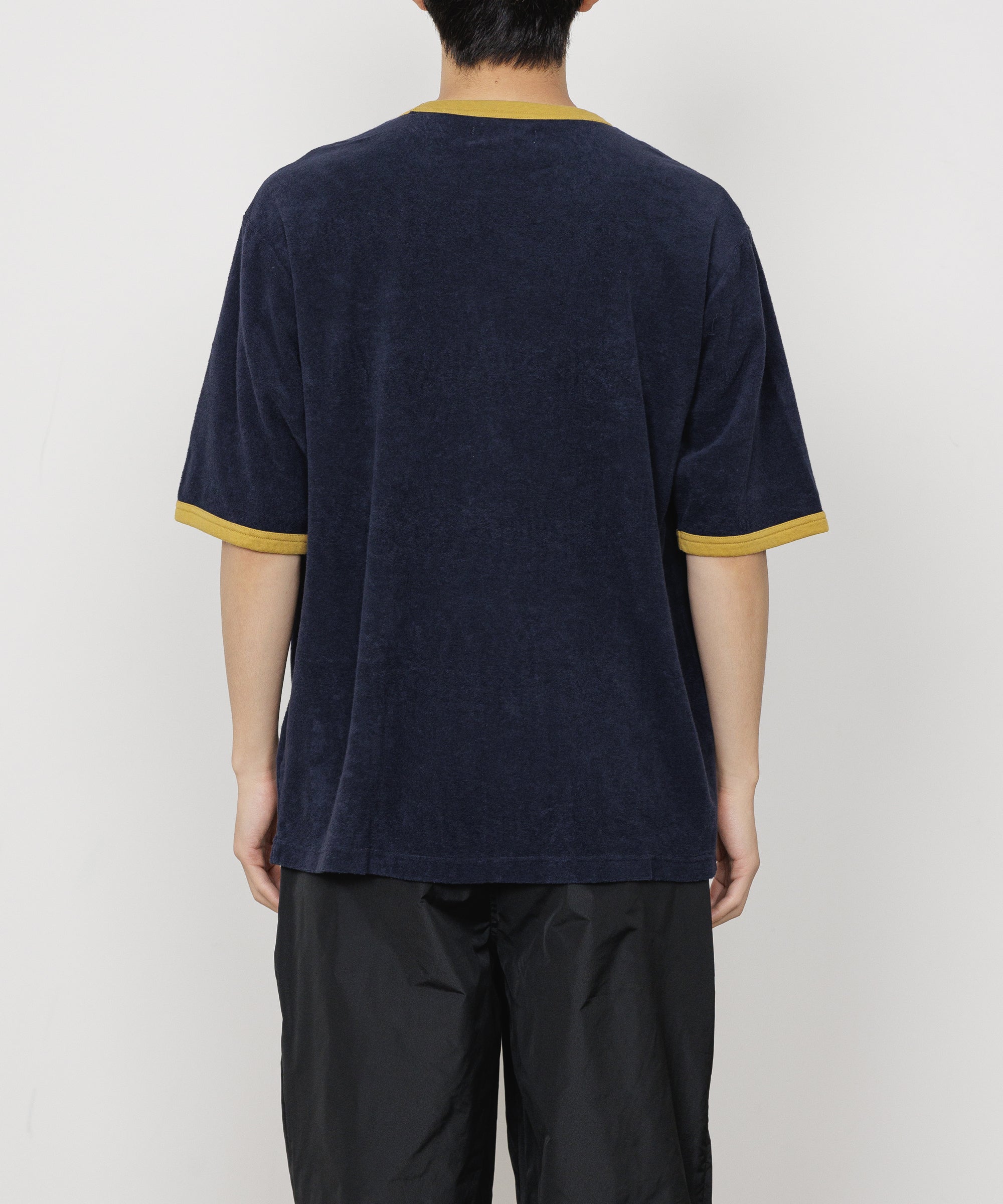 オーガニックコットンパイル / リンガーパイルTEE, Navy