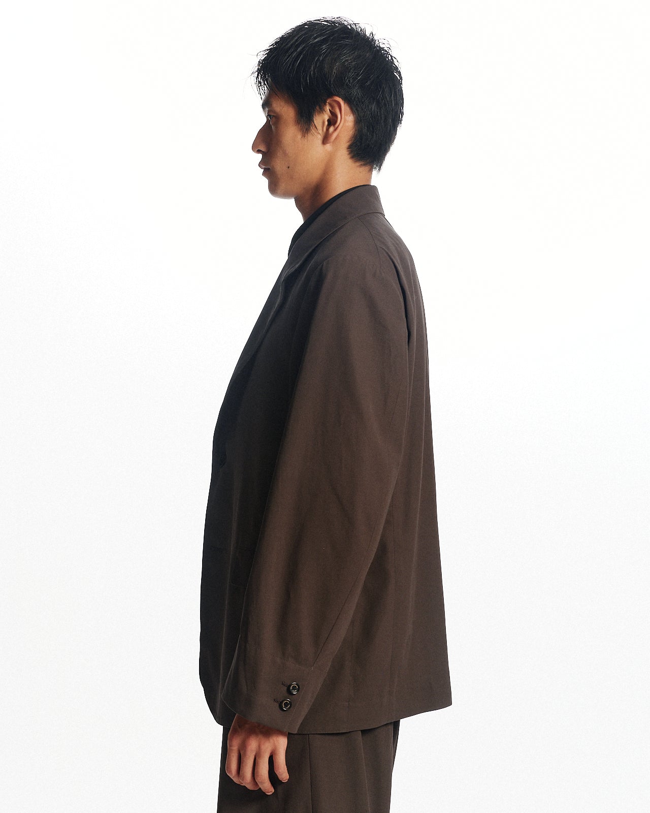 60/2オーガニック強燃ボイル3/2ツイル / サックコート, Charcoal