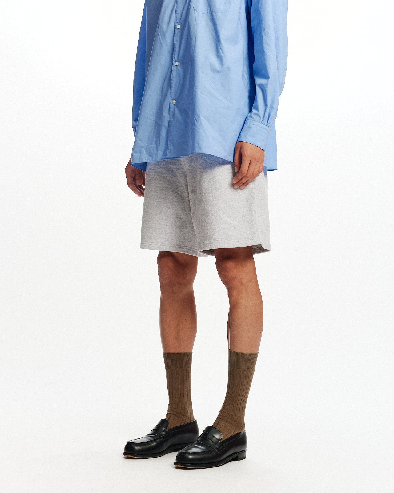 オーガニックコットンヘビー吊裏毛 / ジムショーツ, Ash Gray