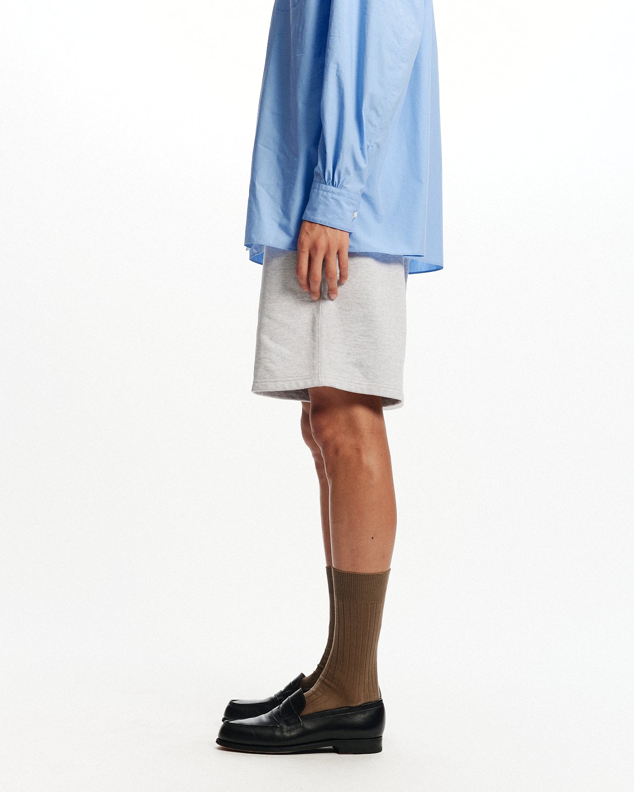 オーガニックコットンヘビー吊裏毛 / ジムショーツ, Ash Gray