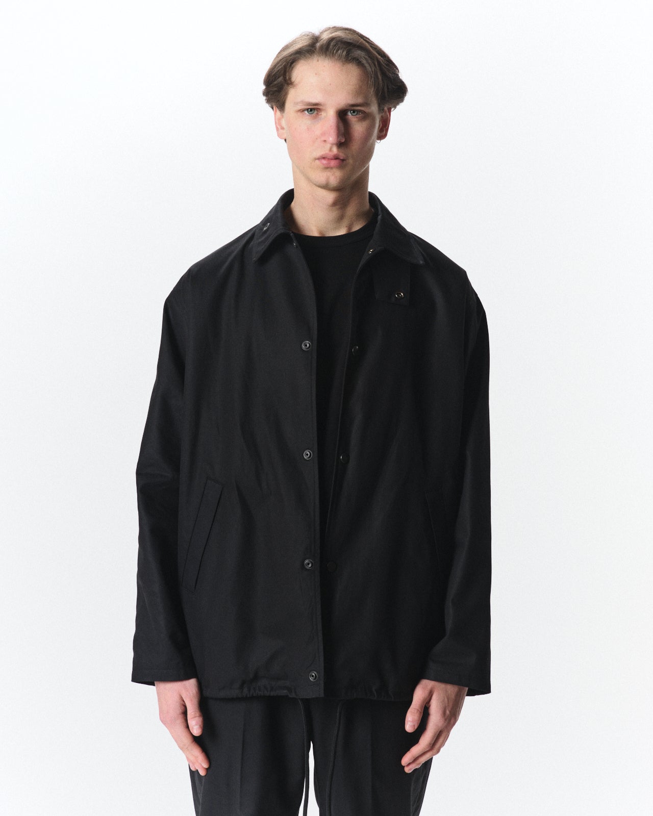 オーガニックGIZA60/3サバイバルクロス® / コーチジャケットⅣ, Black