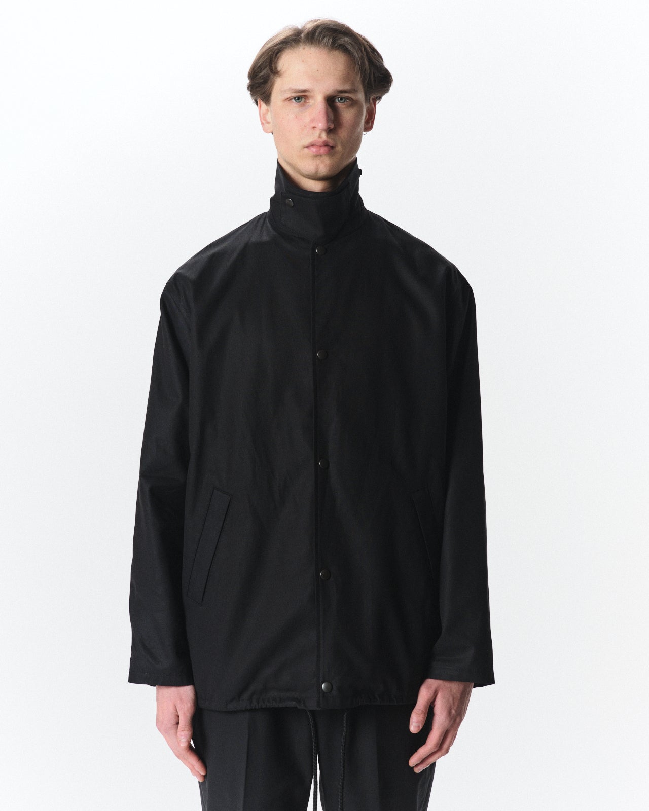 オーガニックGIZA60/3サバイバルクロス® / コーチジャケットⅣ, Black