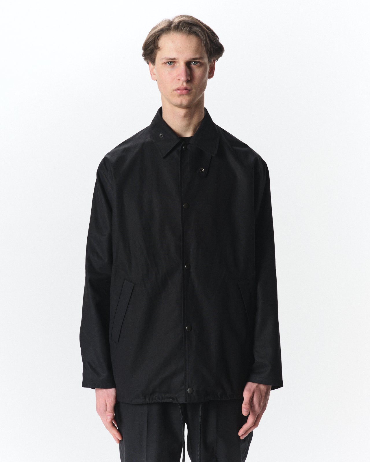 オーガニックGIZA60/3サバイバルクロス® / コーチジャケットⅣ, Black