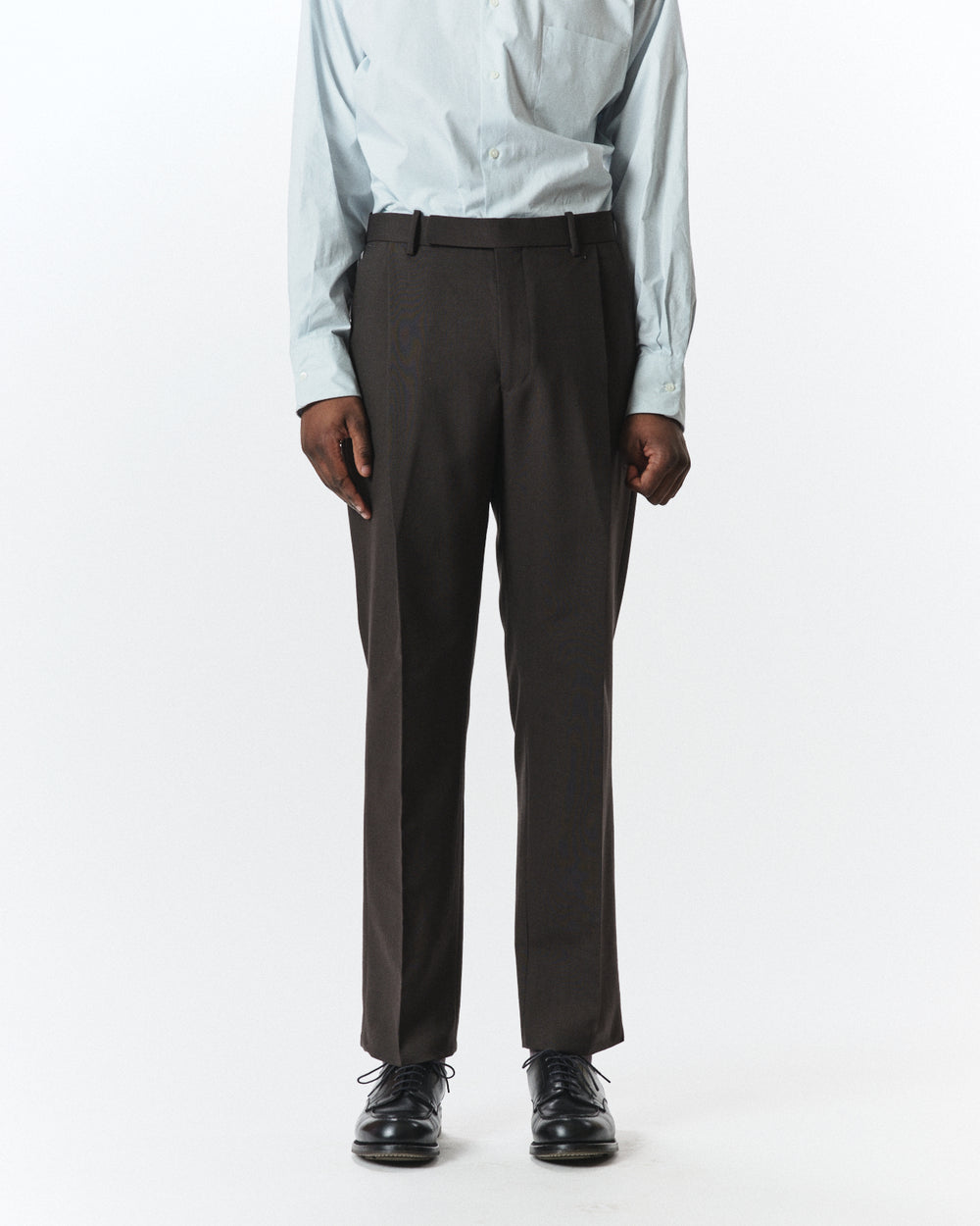 Polwarth Tropical / Anton Trousers, Dark Olive