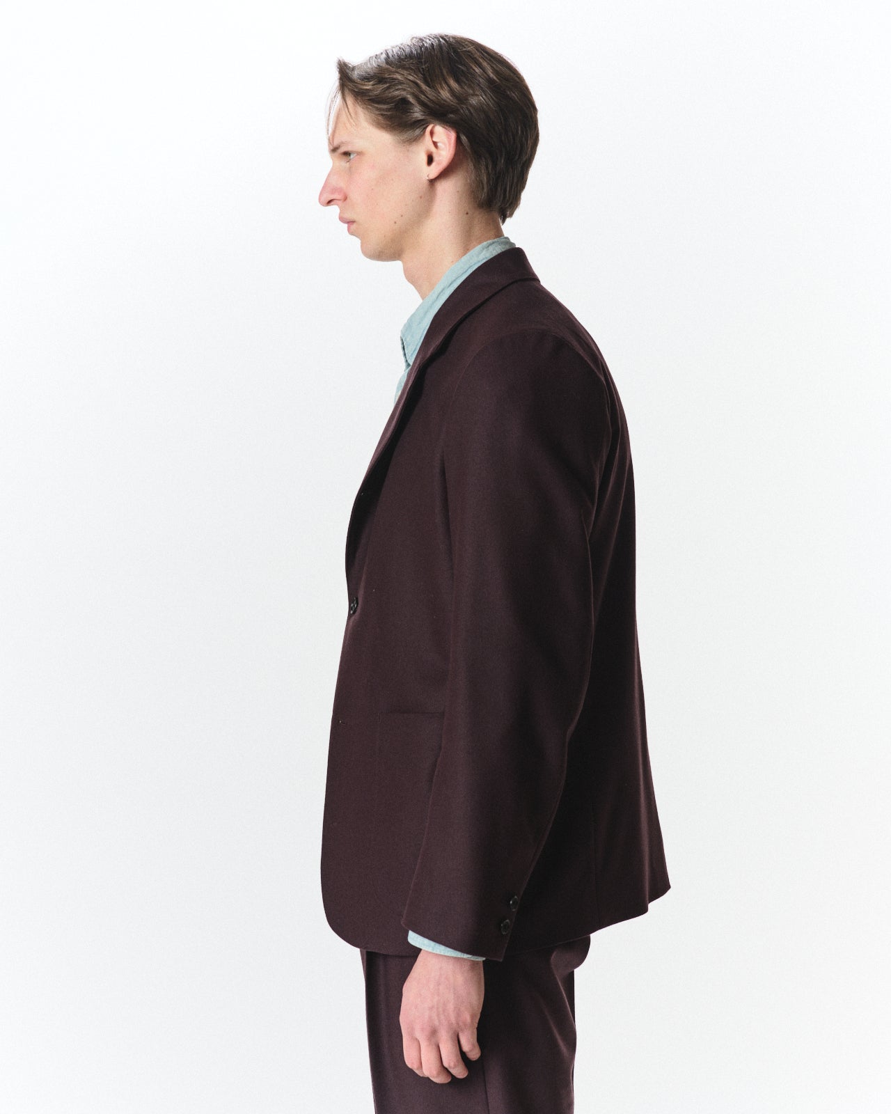 2/2/96 Wool Flannel / Sack Coat, Dark Purple