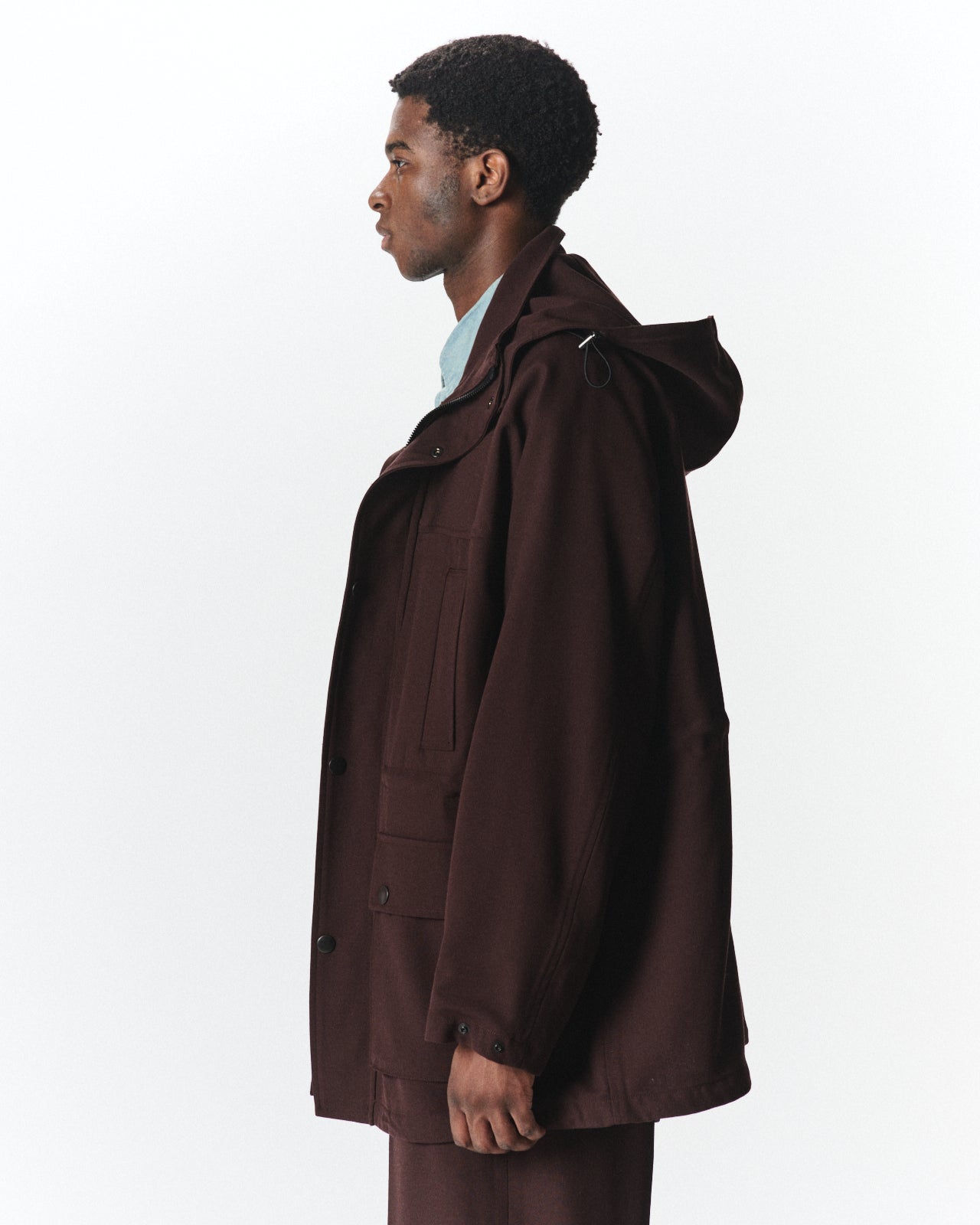 3/60 オーガニックウールサバイバルクロス® / マウンテンパーカ, Dark Brown