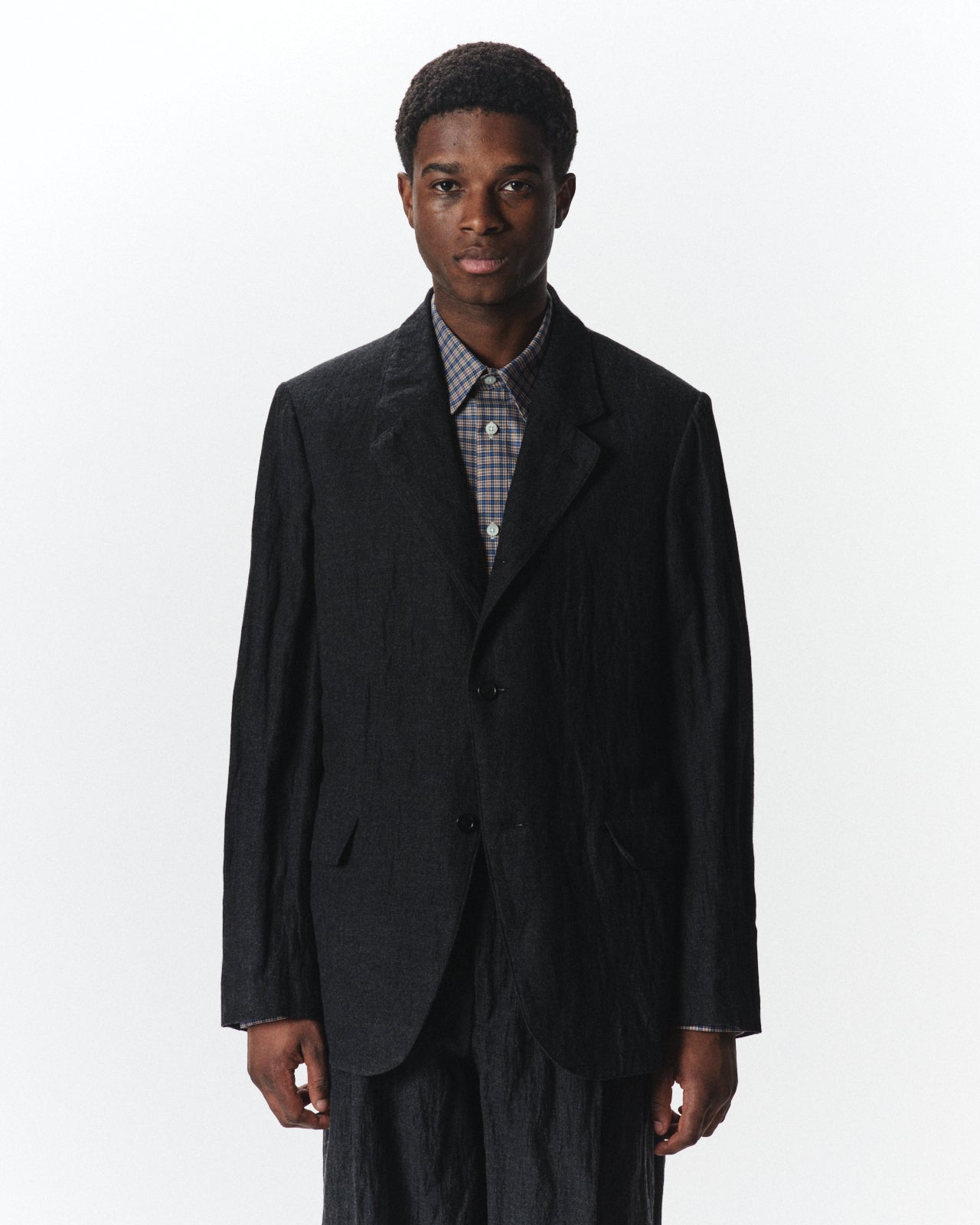 Organic Wool X Stainless Oatmeal / Sack Coat, Sumikuro