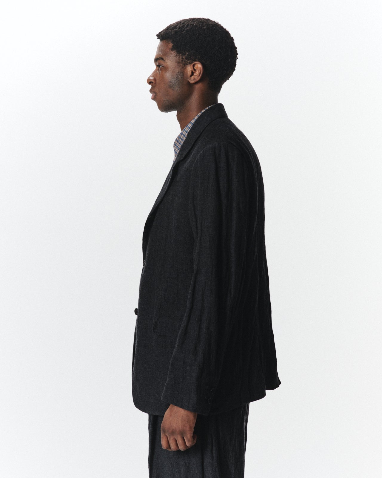 Organic Wool X Stainless Oatmeal / Sack Coat, Sumikuro