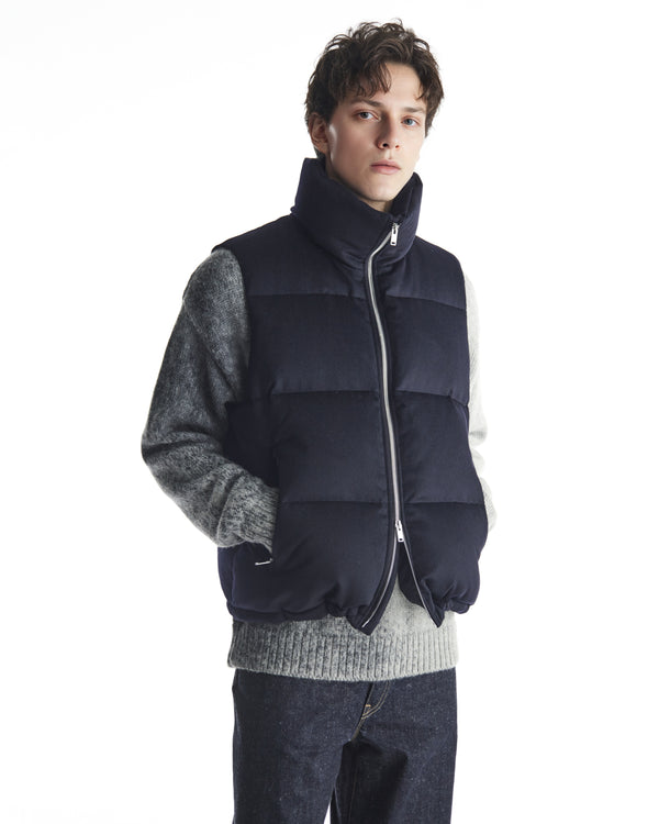 【EDIFICE別注】 カシミヤフラノ / カシミヤダウンベスト, Dark Navy