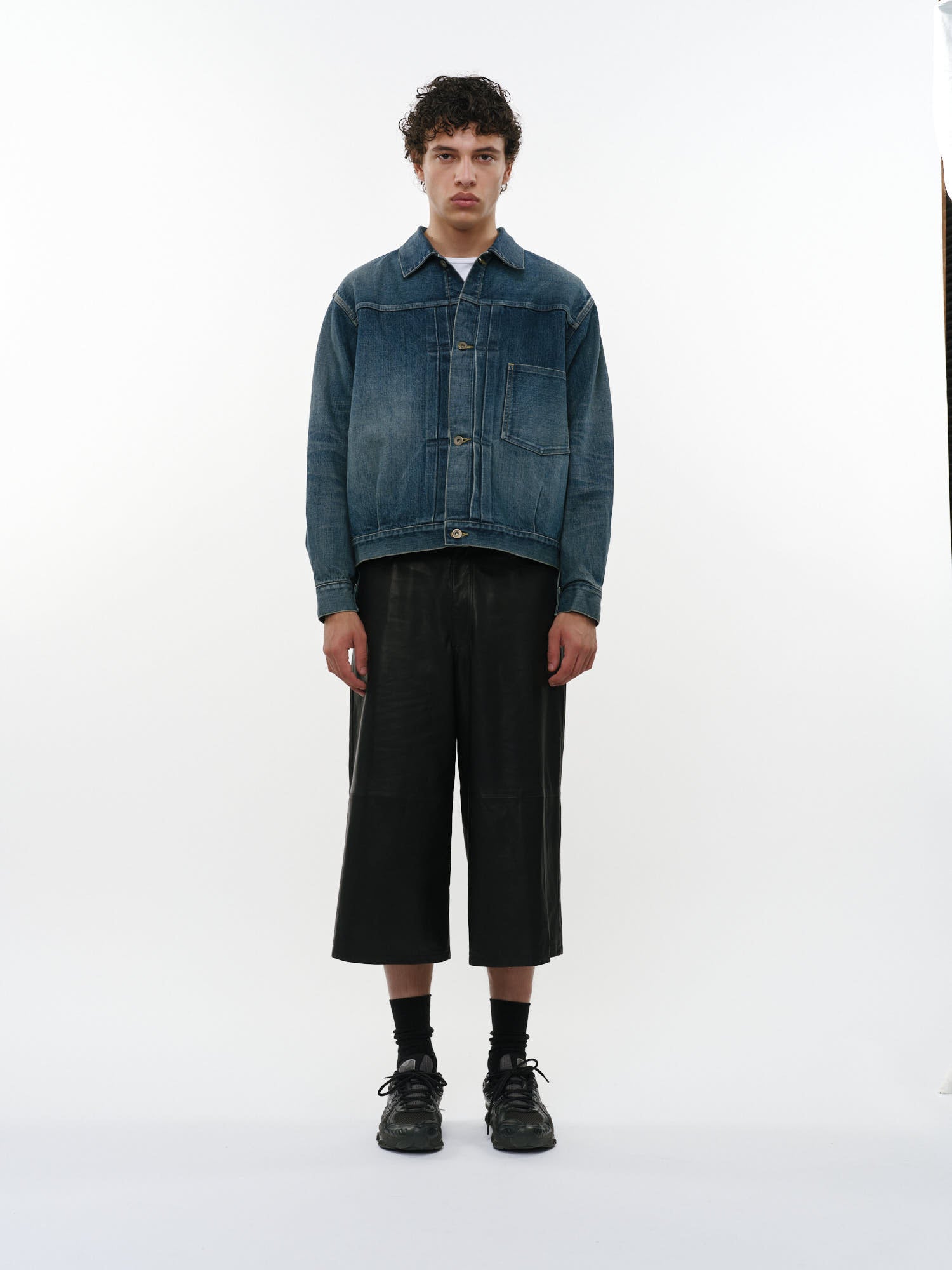 オーガニックコットン13.5ozセルビッチデニム / デニムジャケット, Indigo V.W