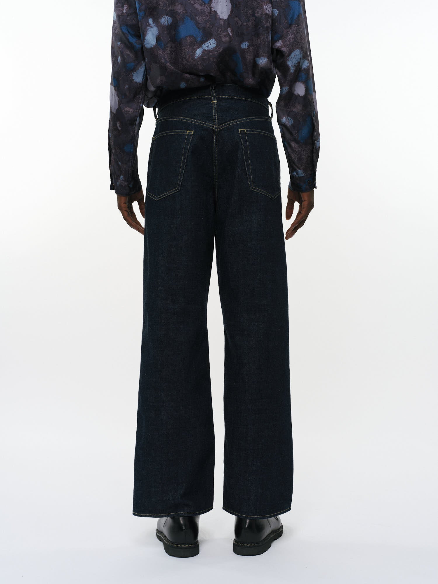 オーガニックコットン13.5ozセルビッチデニム / クリーンシリンダーフィットジーンズ, Indigo O.W