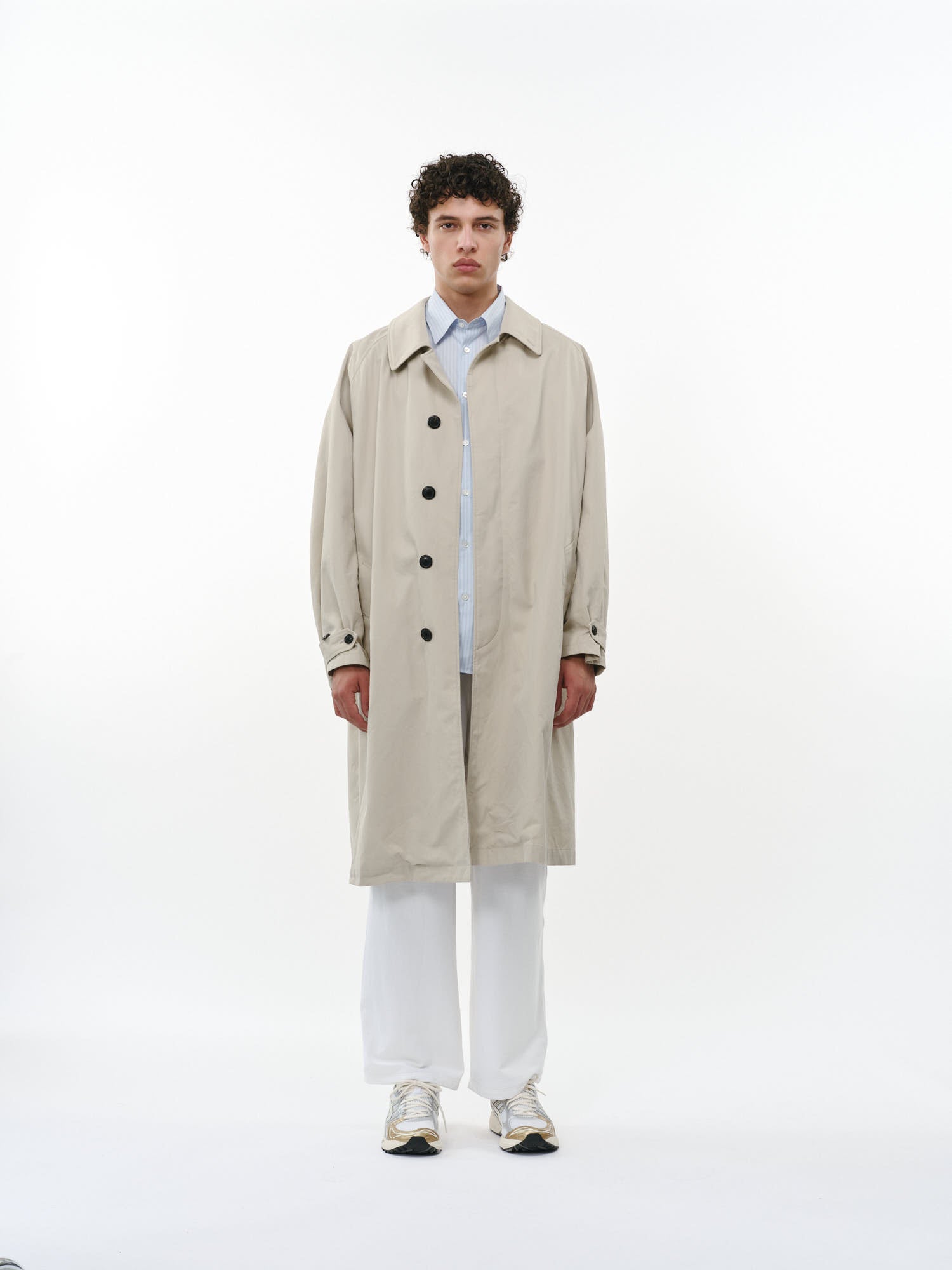 オーガニック60/2ギャバニドムバイオ  / ラグランスリーブコート, Beige