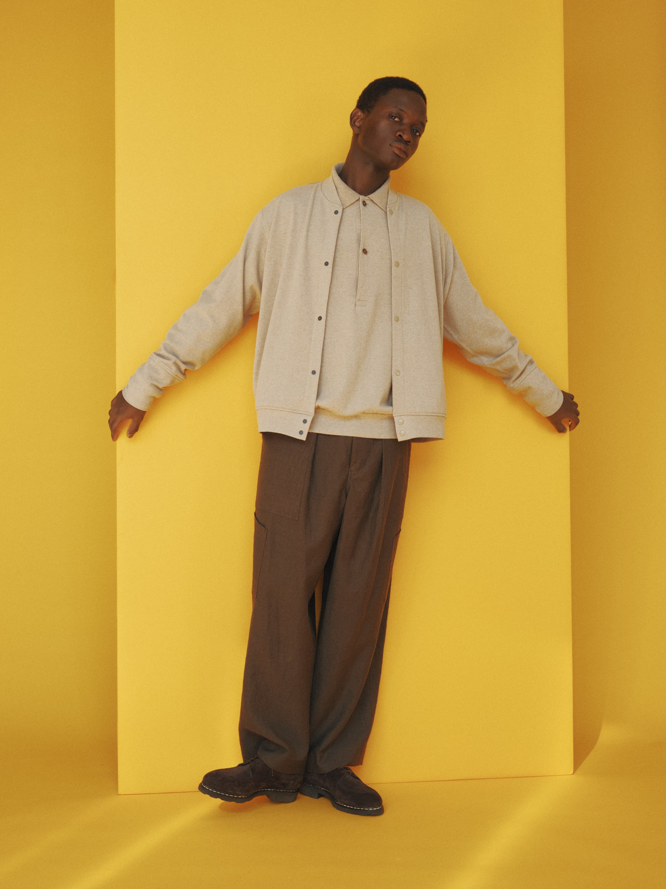 Wool/Linen Moleskin / U.S. Air Force Baker Pants, Olive