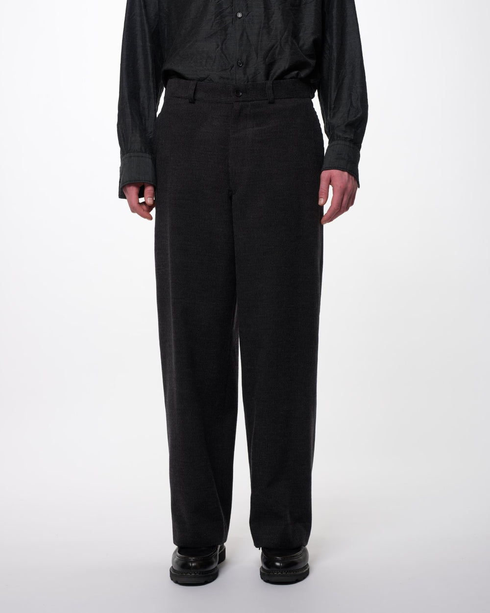 スーパー120s ウールコーデュロイ / USMCスラックス, Top Gray