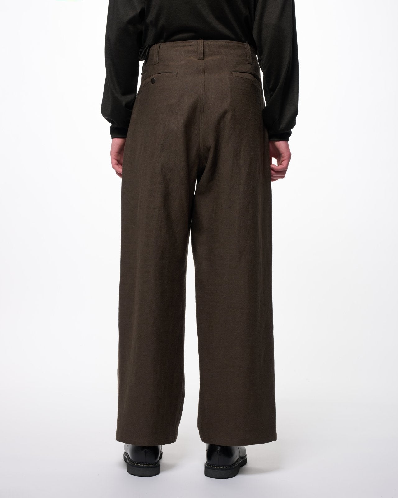 Wool/Linen Moleskin / Work Pants - Type Ben, Olive