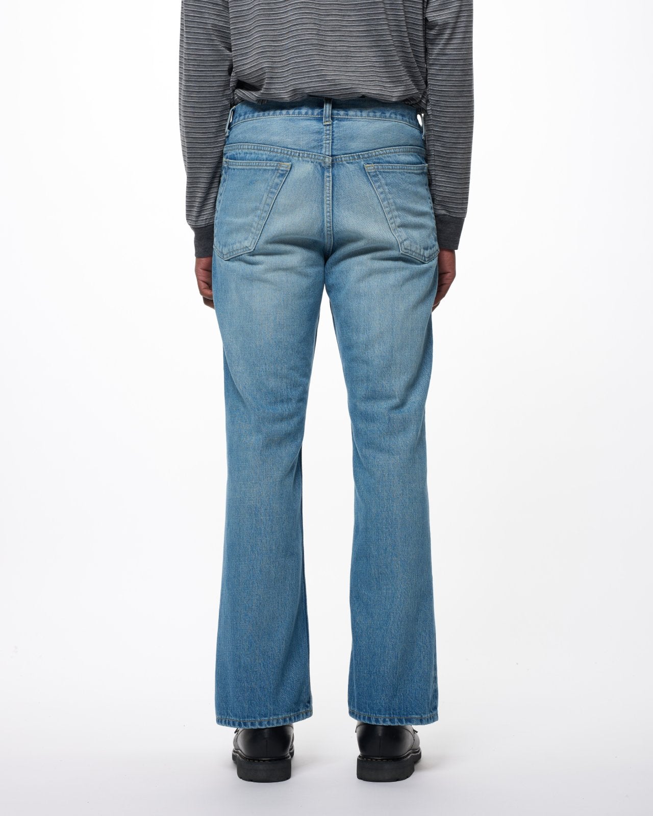 Organic Cotton 13.5oz Selvedge Denim / Slight Flare Jeans, Indigo V.W