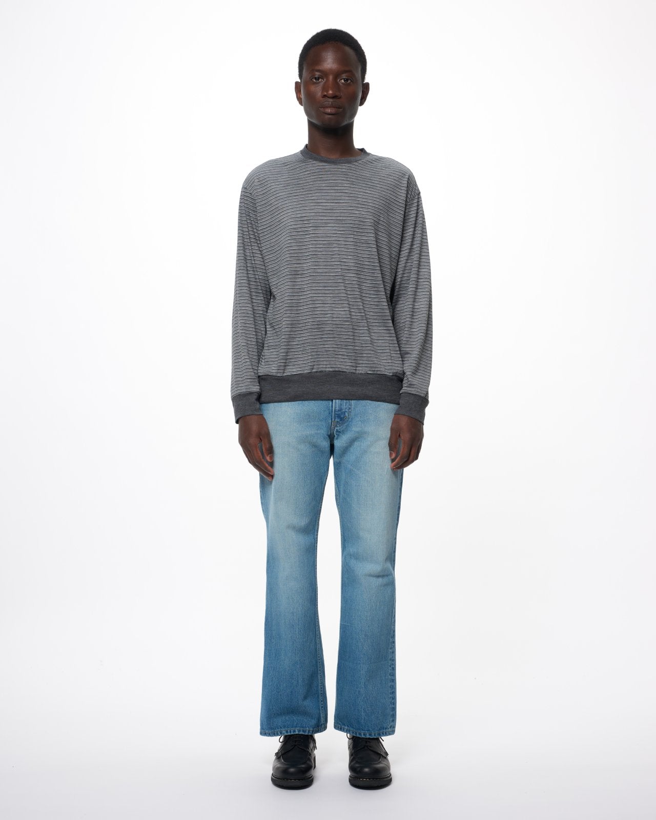 Organic Cotton 13.5oz Selvedge Denim / Slight Flare Jeans, Indigo V.W