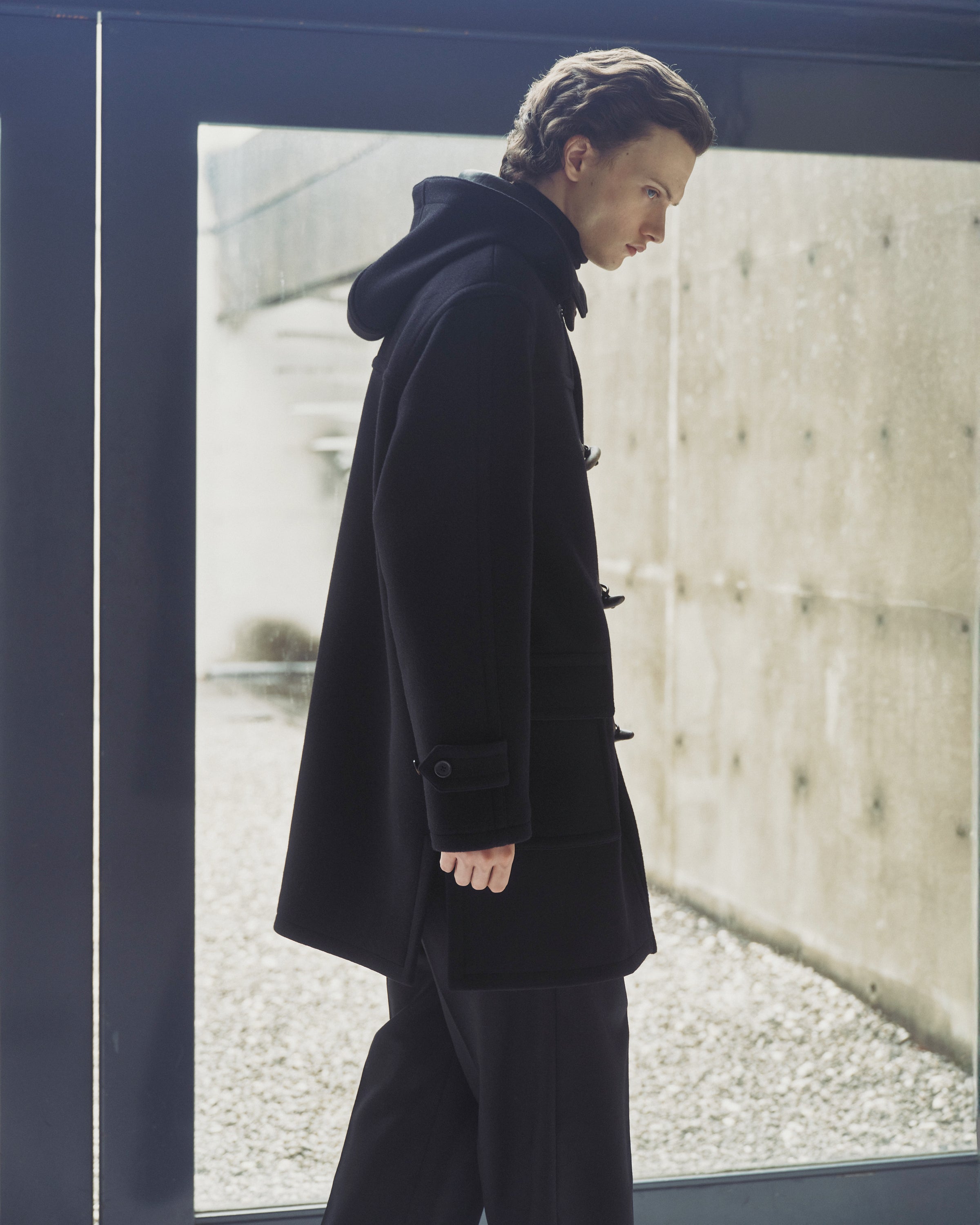 Vintage Melton / Duffle Coat, Black