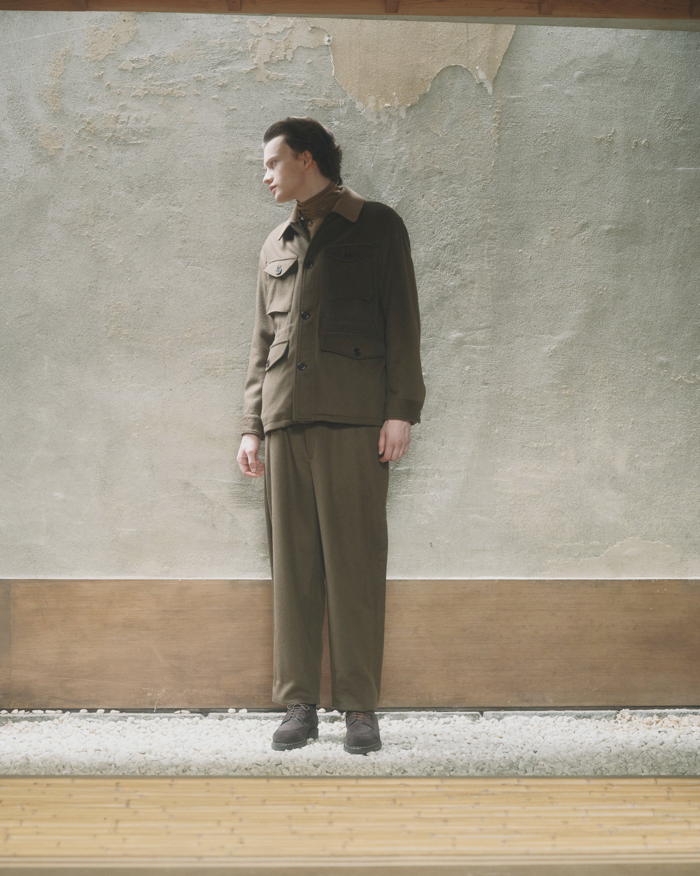 Cashmere Flannel / B.D.U. Jacket, Olive