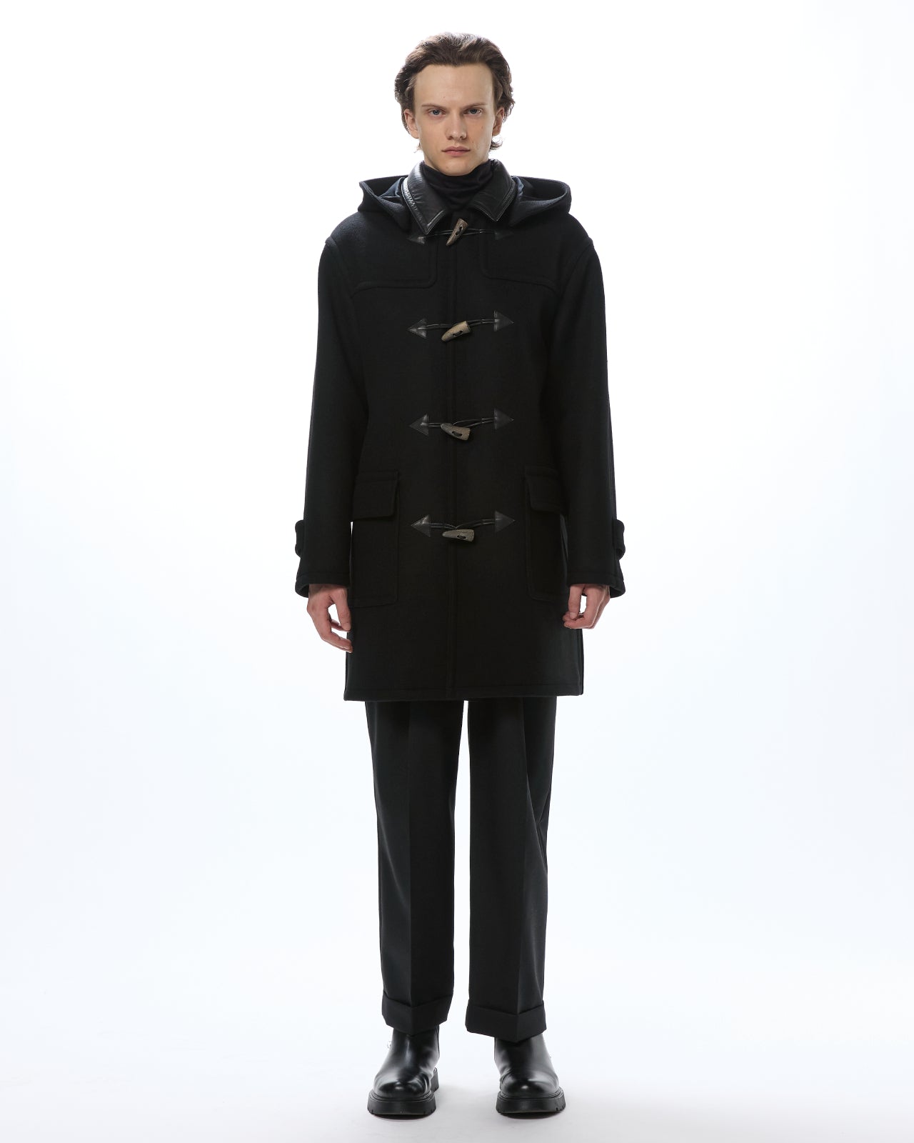 Vintage Melton / Duffle Coat, Black