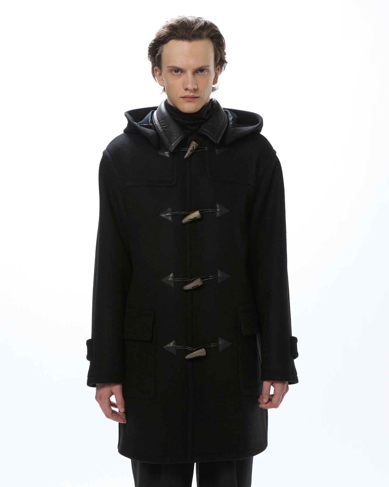 Vintage Melton / Duffle Coat, Black
