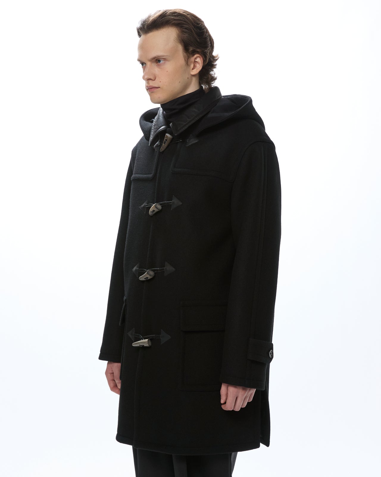 Vintage Melton / Duffle Coat, Black