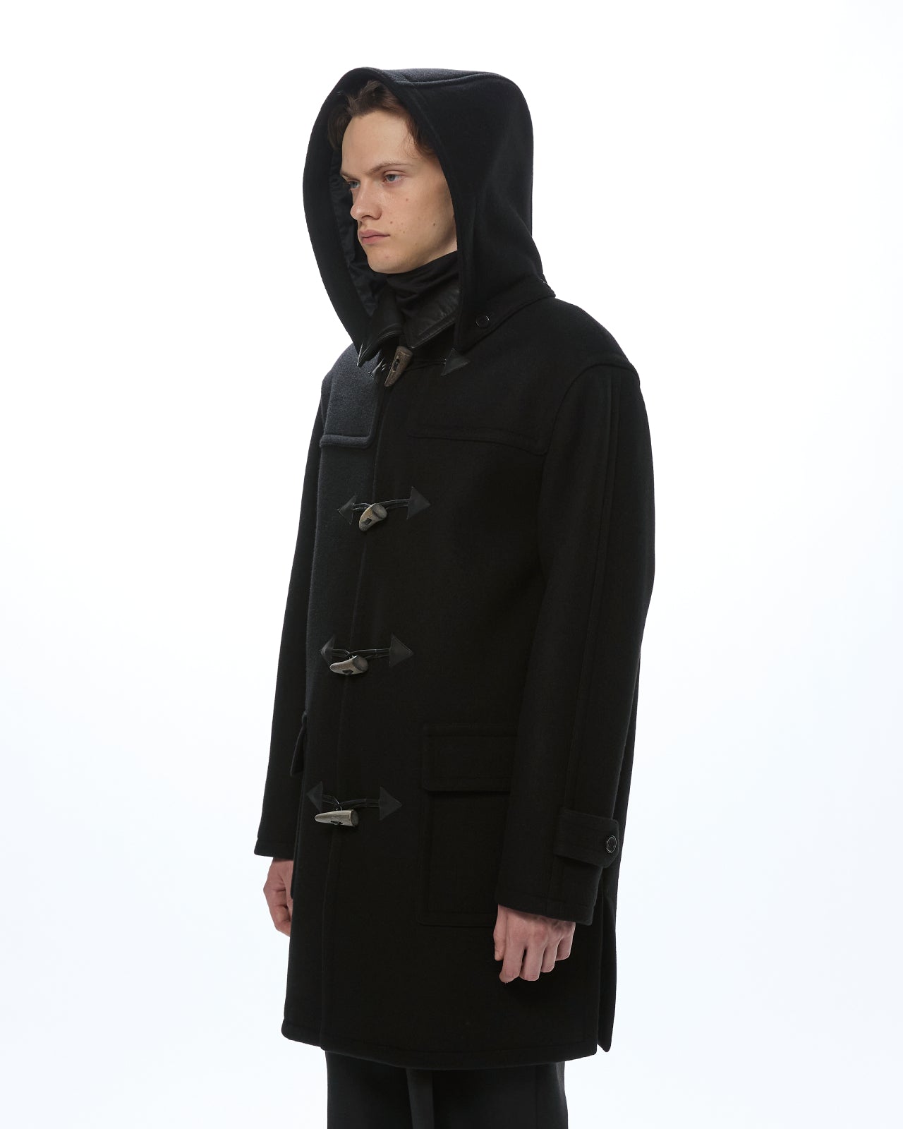 Vintage Melton / Duffle Coat, Black