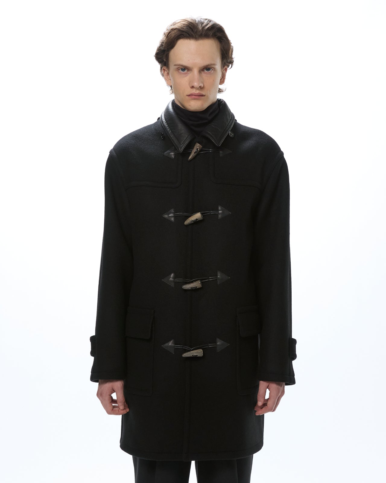 Vintage Melton / Duffle Coat, Black
