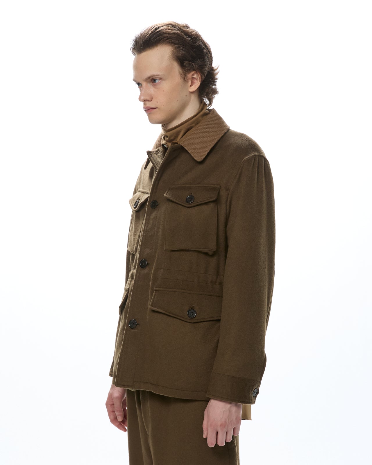 Cashmere Flannel / B.D.U. Jacket, Olive