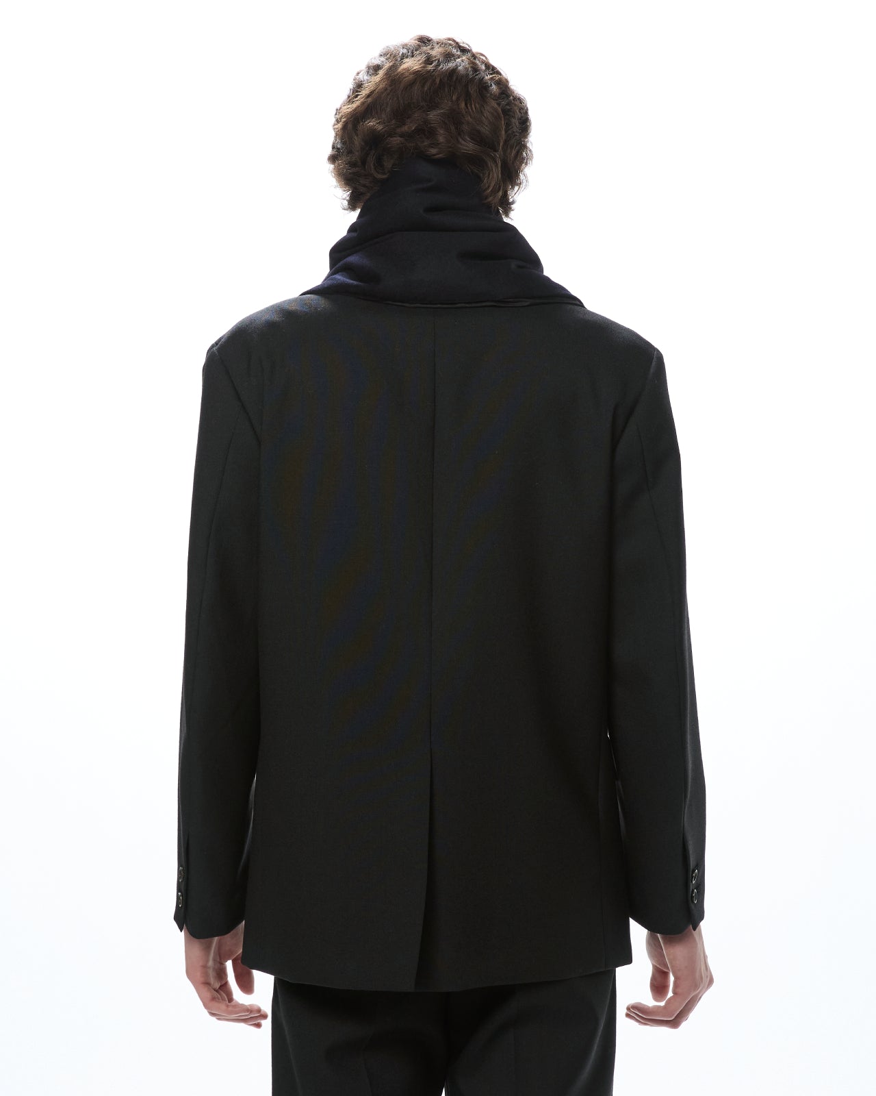 Cashmere Flannel / Cashmere Down Stole, Black