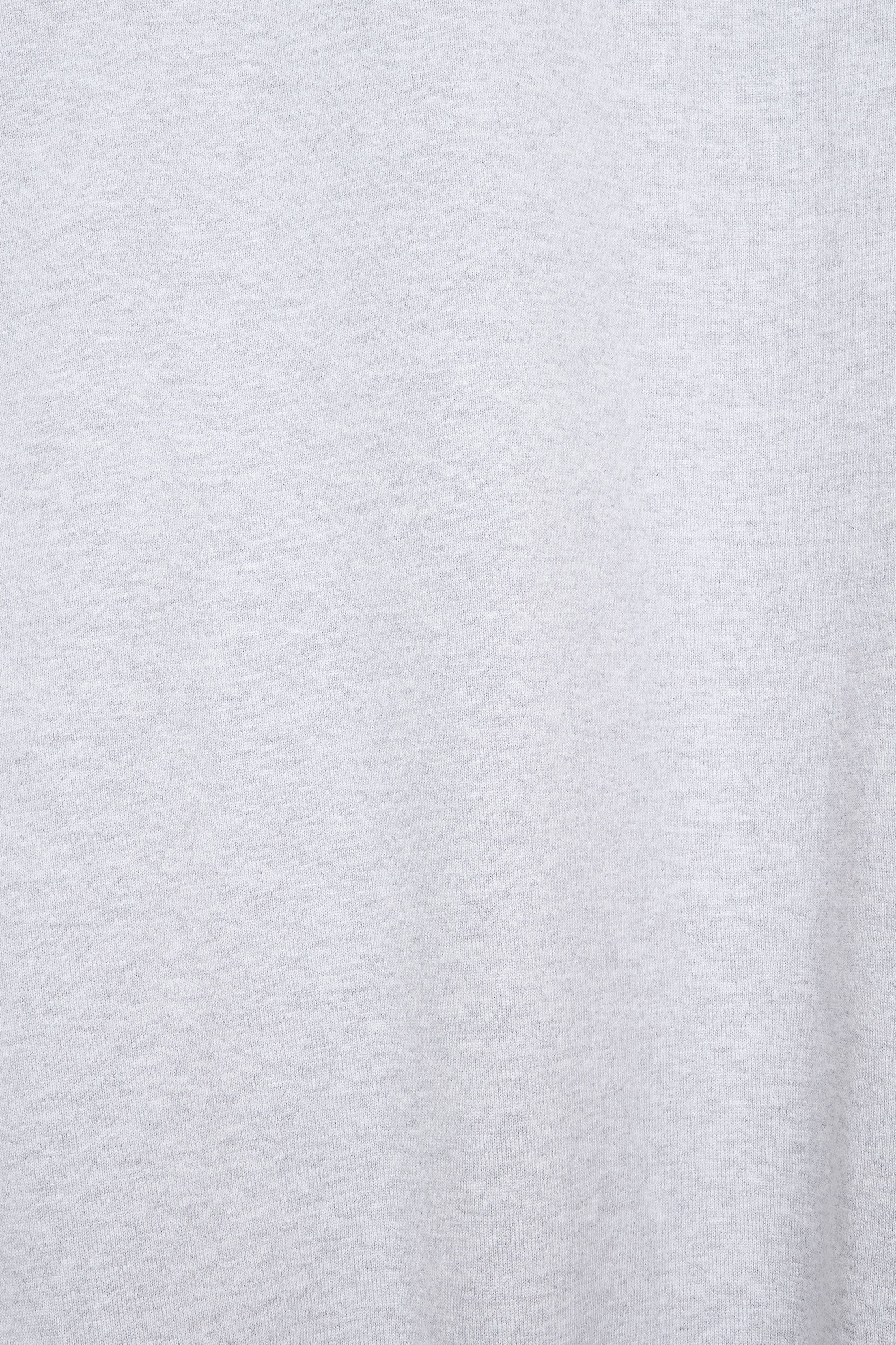ORGANIC COTTON HEAVY FLEECE HUGE SWEAT, Ash Gray