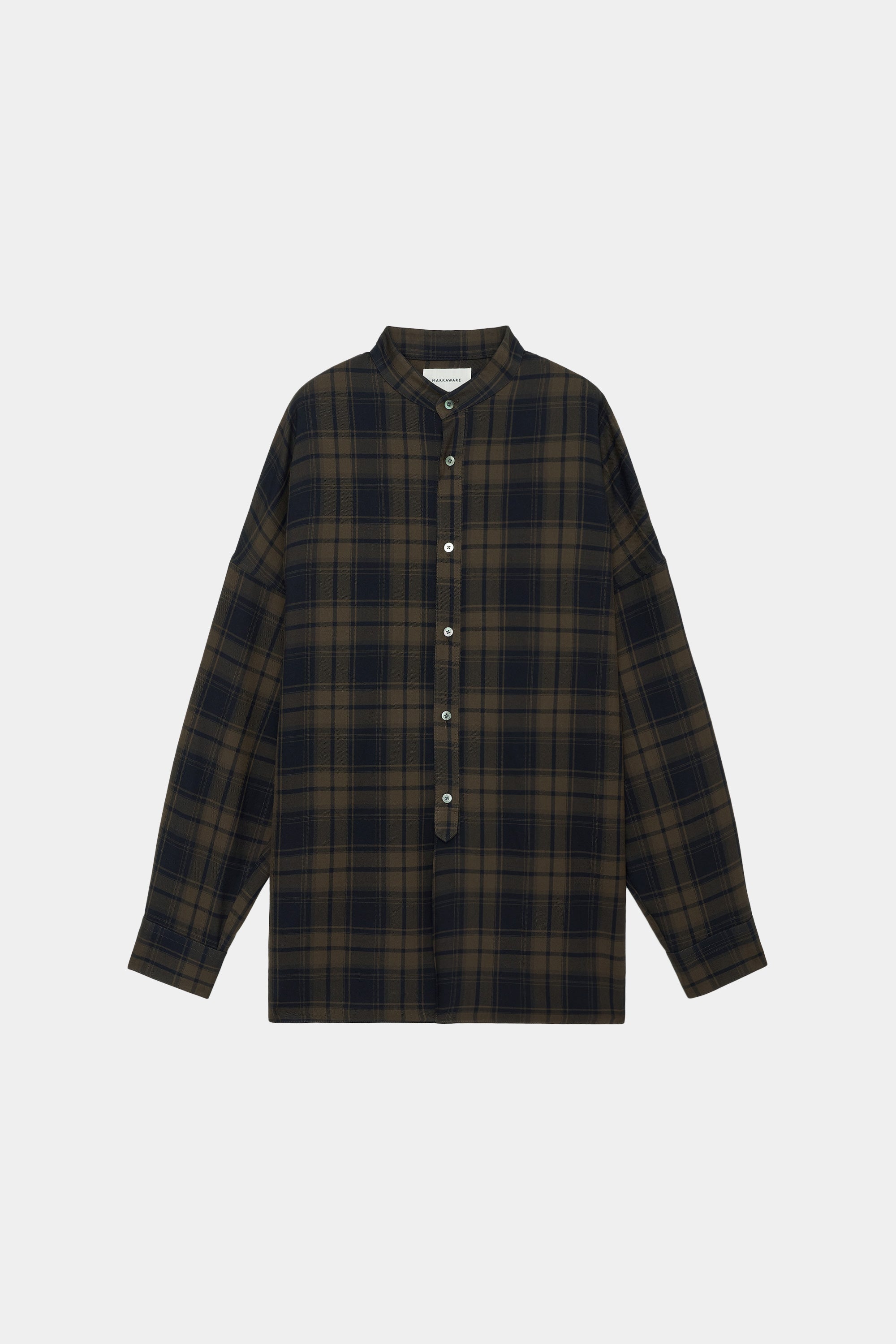  2/72 ORGANIC WOOL CHECK VIYELLA PAJAMA SHIRTS, Brown Check
