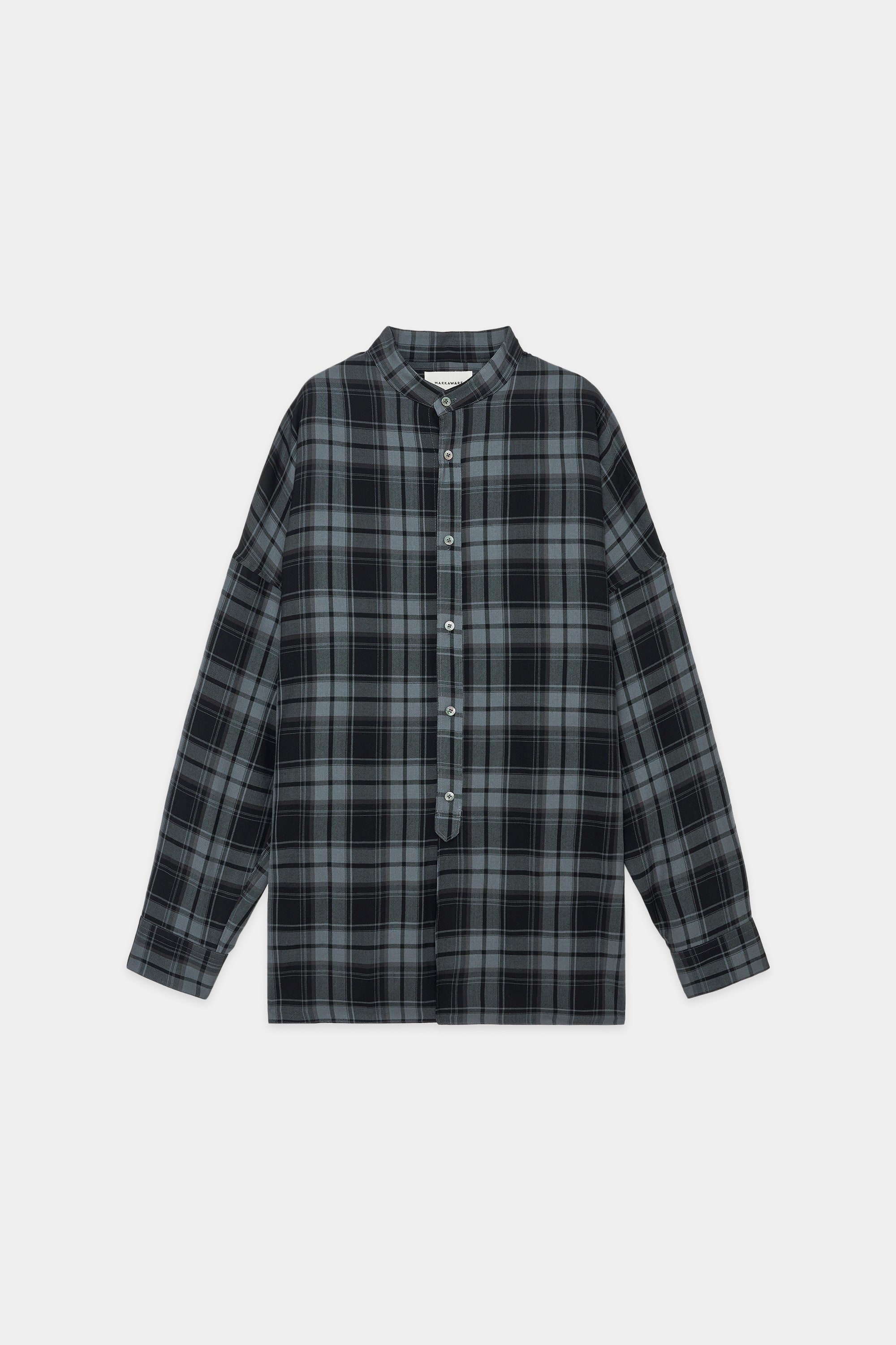  2/72 ORGANIC WOOL CHECK VIYELLA PAJAMA SHIRTS, Blue Check