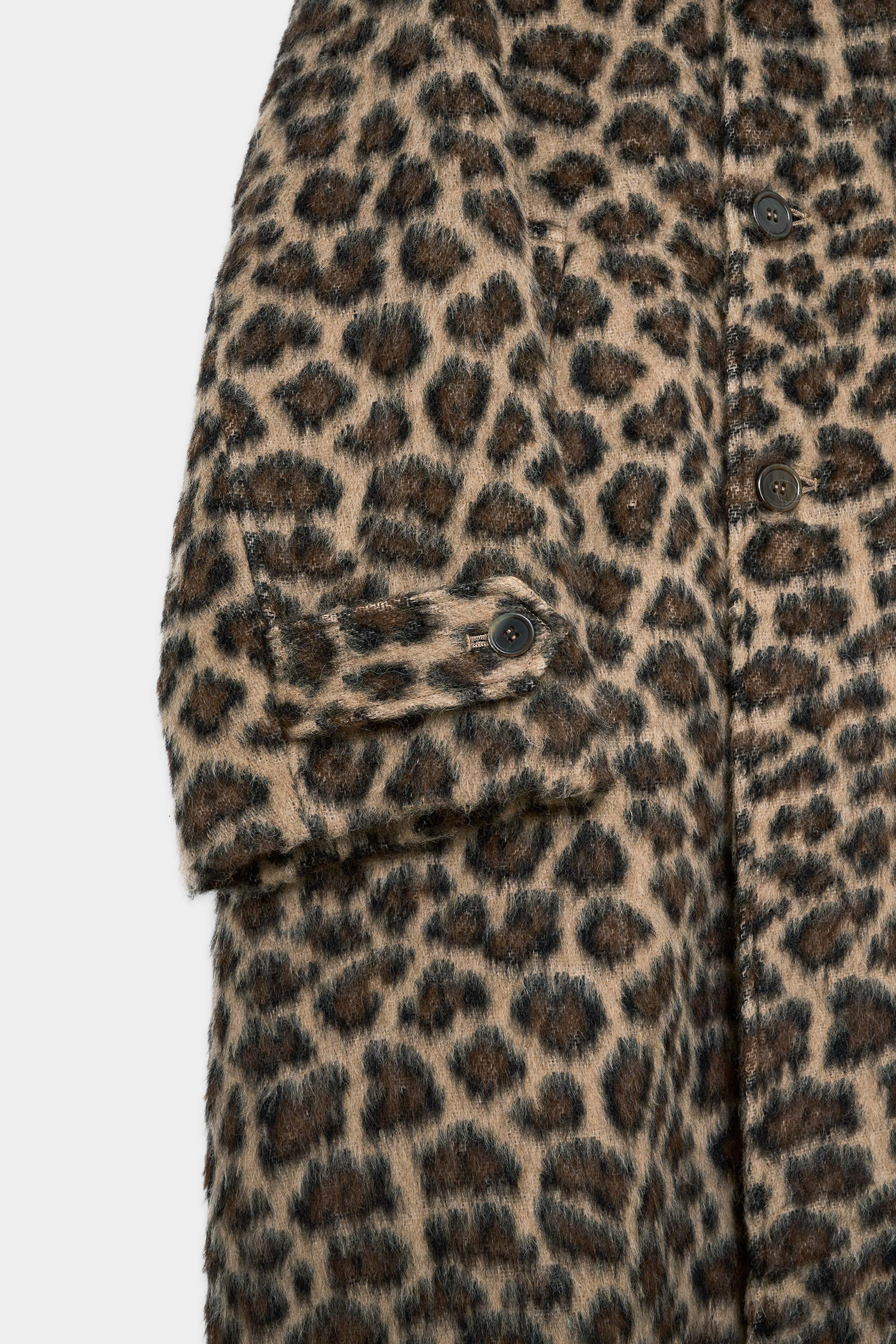 NATURAL COLOR ALPACA JACQUARD ALPACA TRENCH COAT, Jaguar