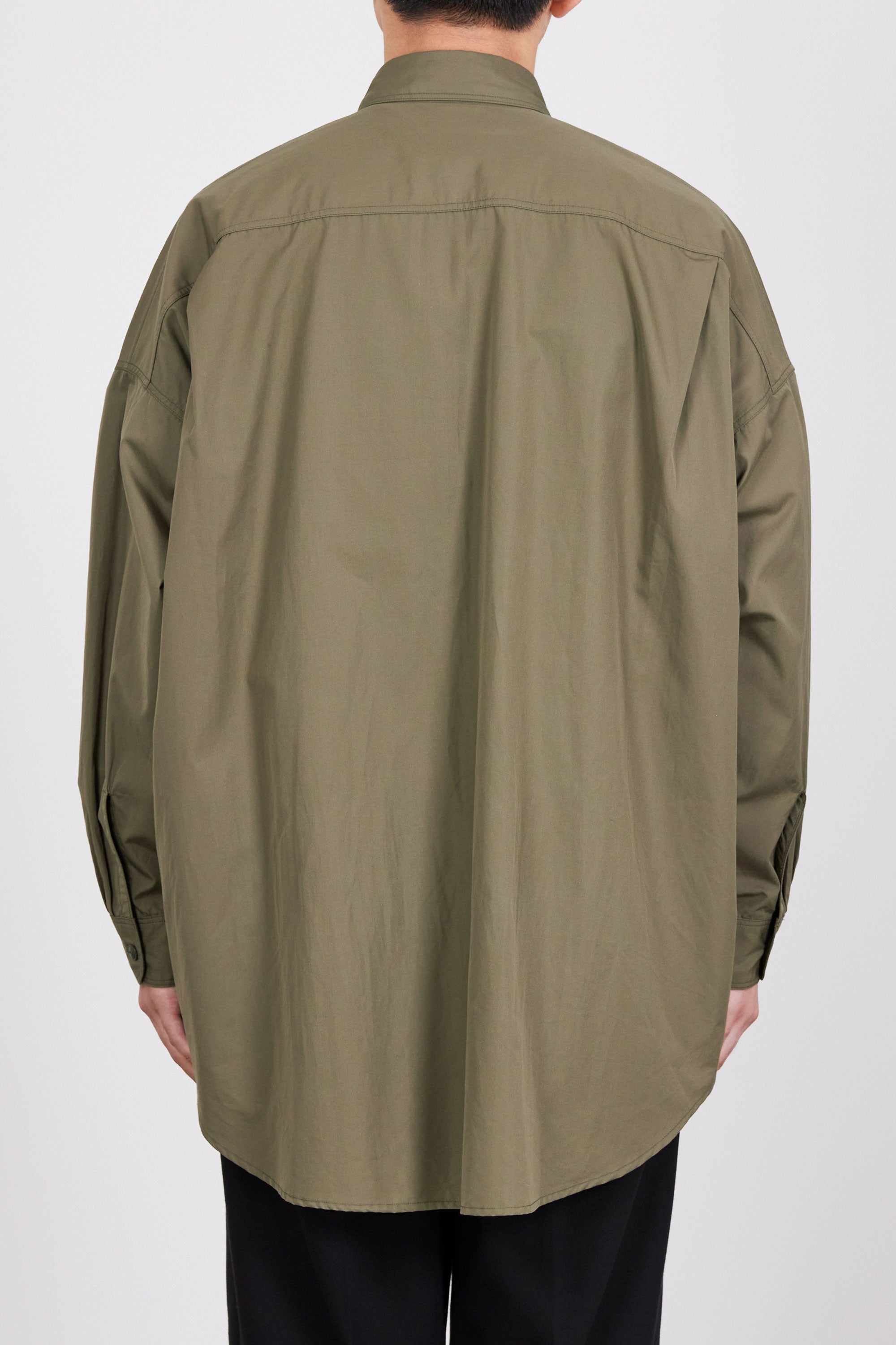 120/2オールウェザークロス / ロングテントシャツ, Sage Green